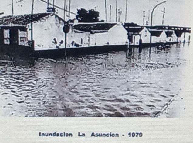 La barriada de la Asunció, anegada en 1979.