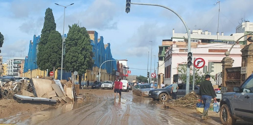 Calles de Valencia, tras el paso de la DANA.