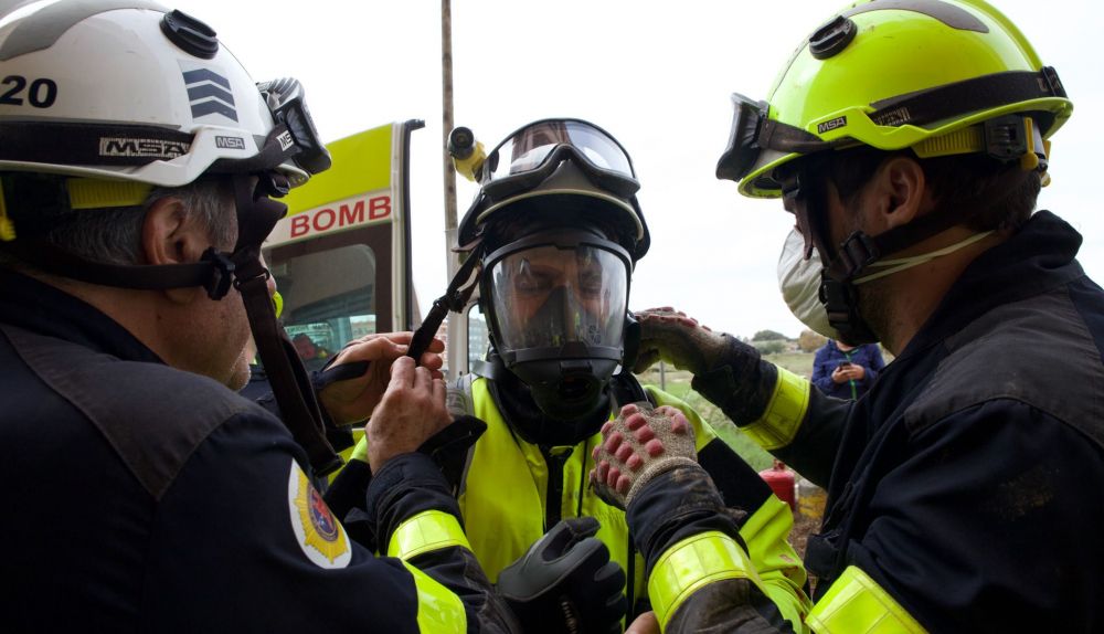 Los Bomberos de Jerez y Sanlúcar en Valencia