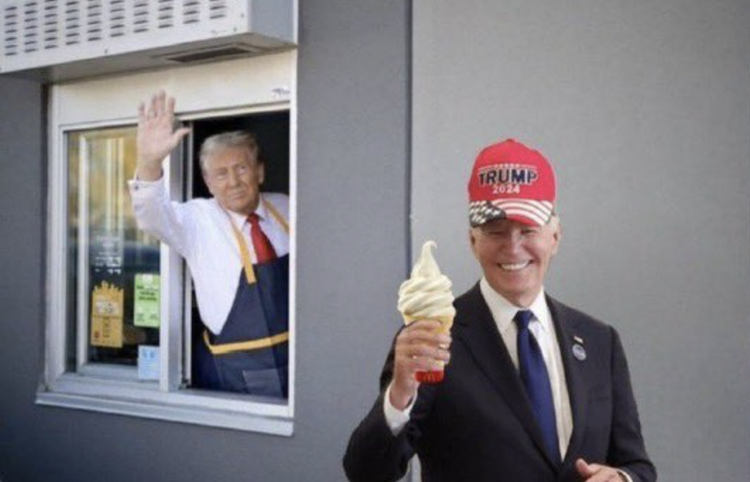 Donald Trump, en una imagen de sus redes sociales donde ironiza con las máquinas de helados de McDonalds. "Volverán a funcionar correctamente". El republicano vuelve a ser presidente de los Estados Unidos. 