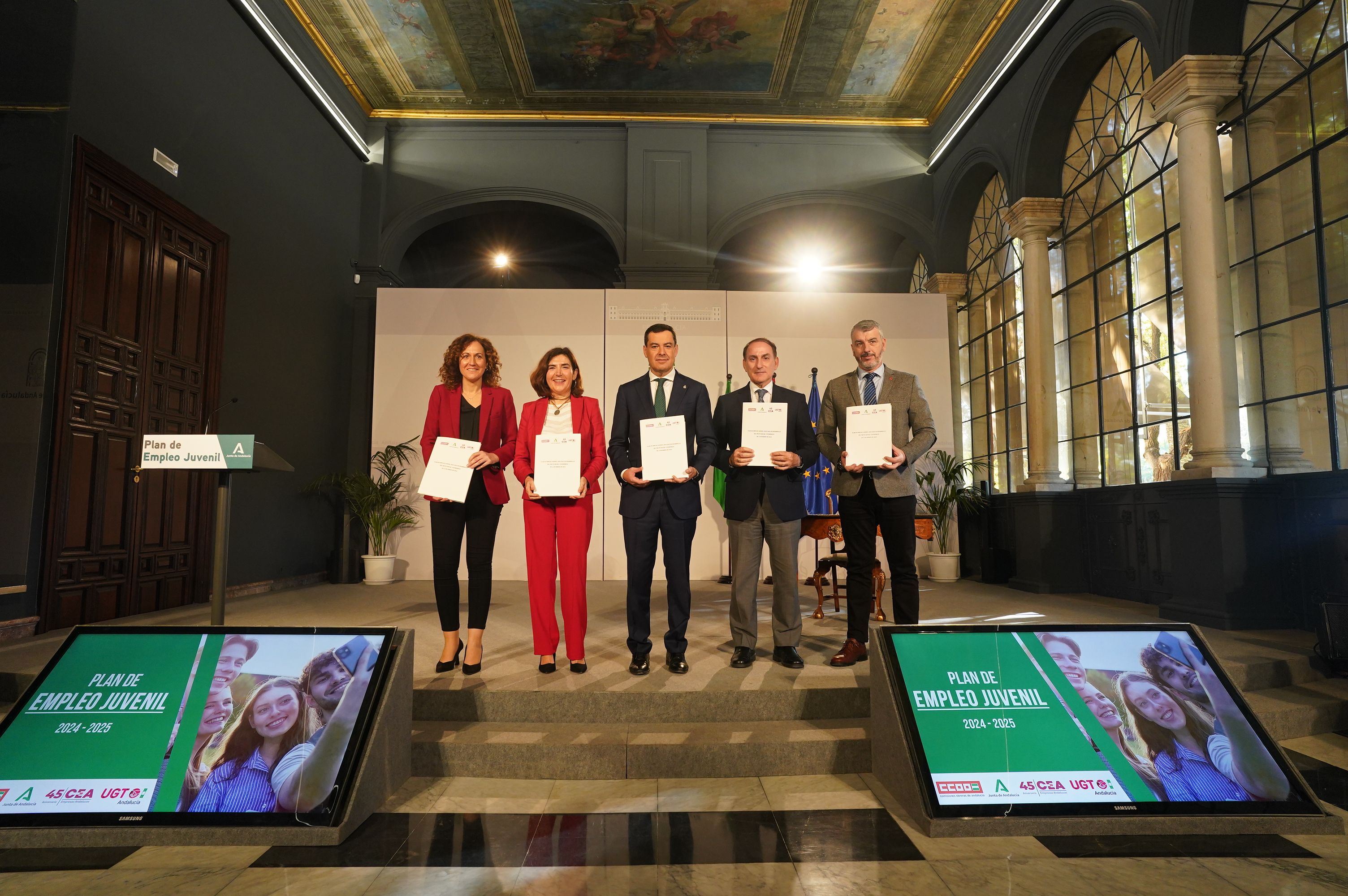 Así se ha presentado el nuevo plan de empleo para jóvenes andaluces.