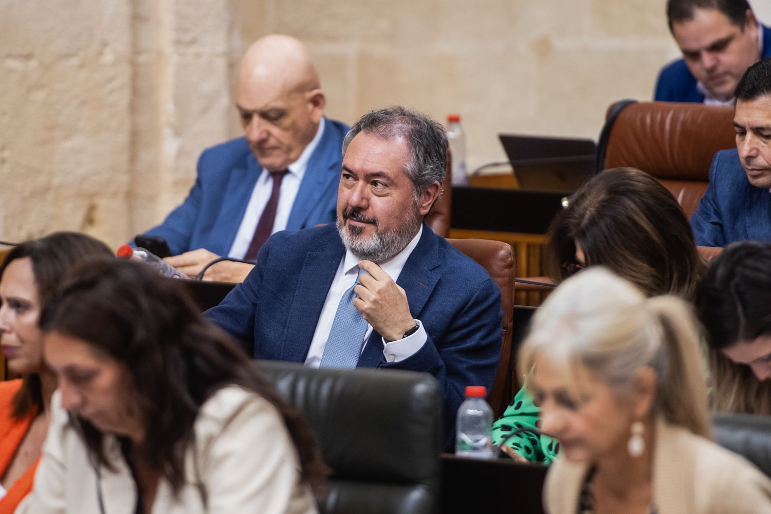 Juan Espadas, en un pleno del Parlamento de Andalucía, recientemente.