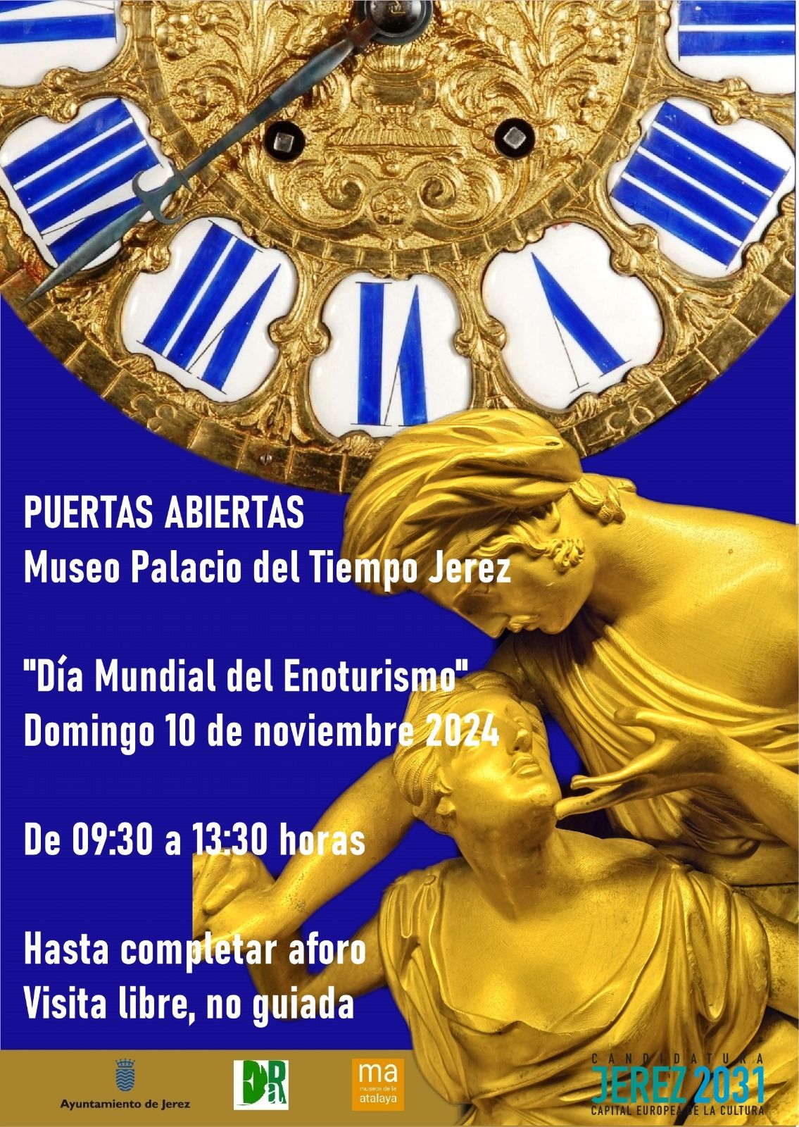 Cartel de la jornada de puertas abiertas.