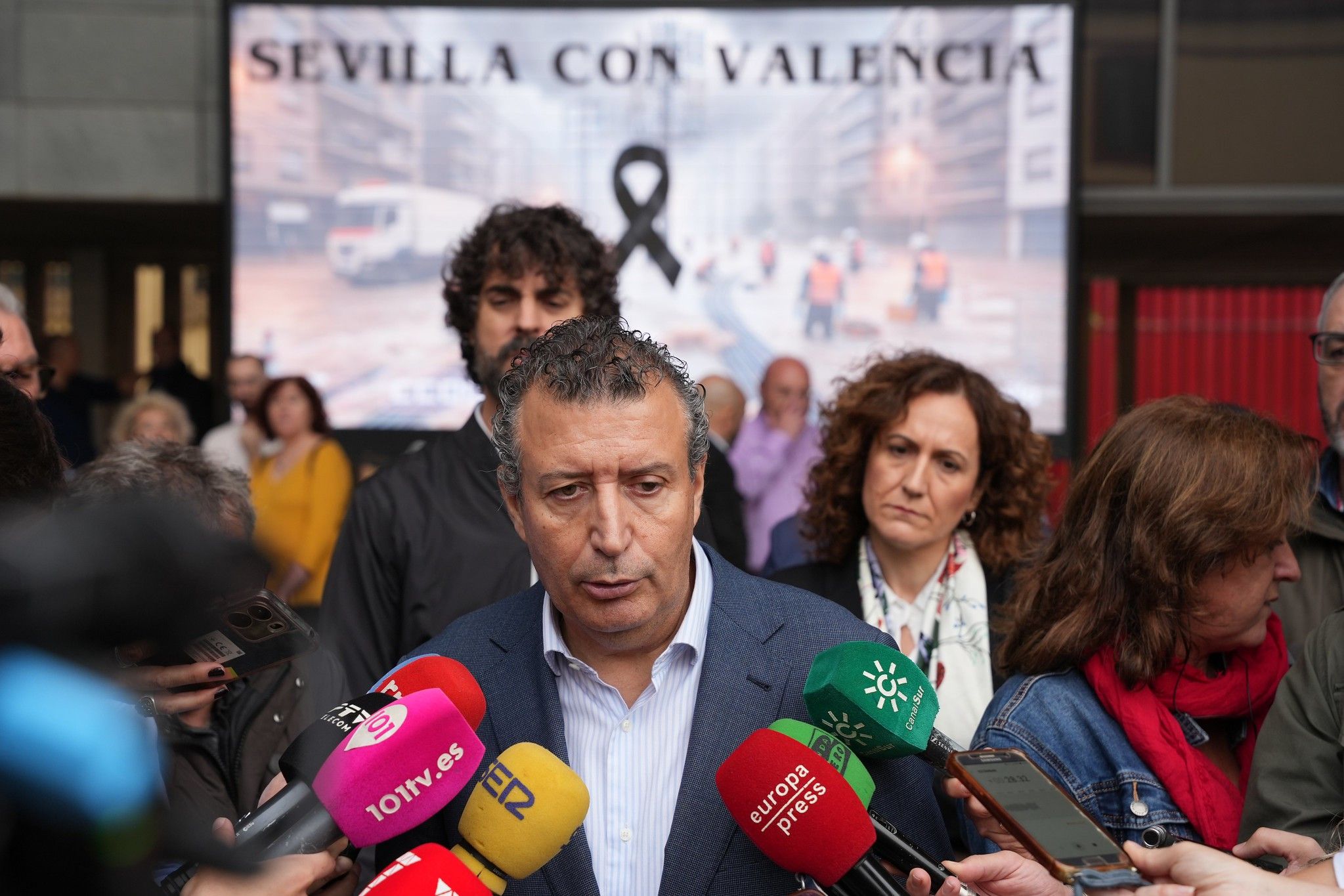 Javier Fernández, presidente de Diputación de Sevilla, este viernes.