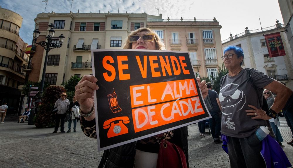 Movilización en la capital contra la explotación turística. 