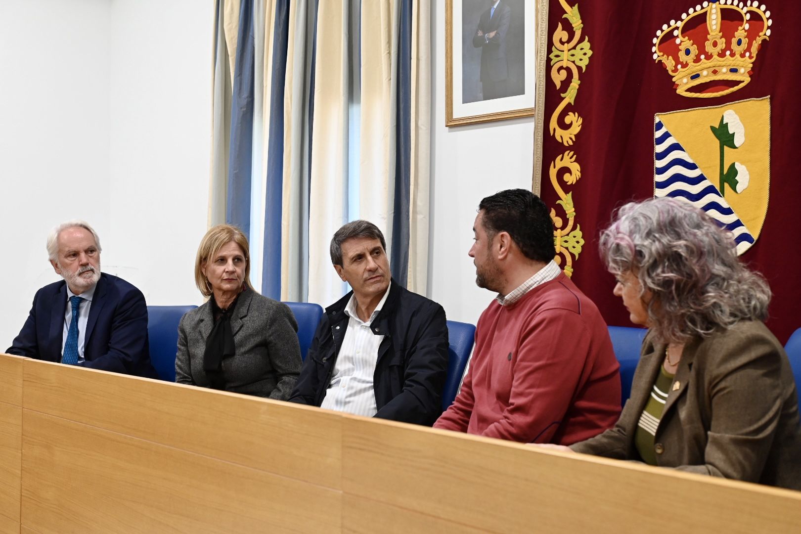 Pelayo con el subdelegado del Gobierno en Andalucía y Jesús Alba, del PSOE de Jerez.