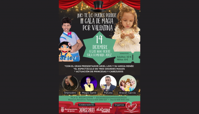 Cartel de la III Gala de Magia por Valentina.