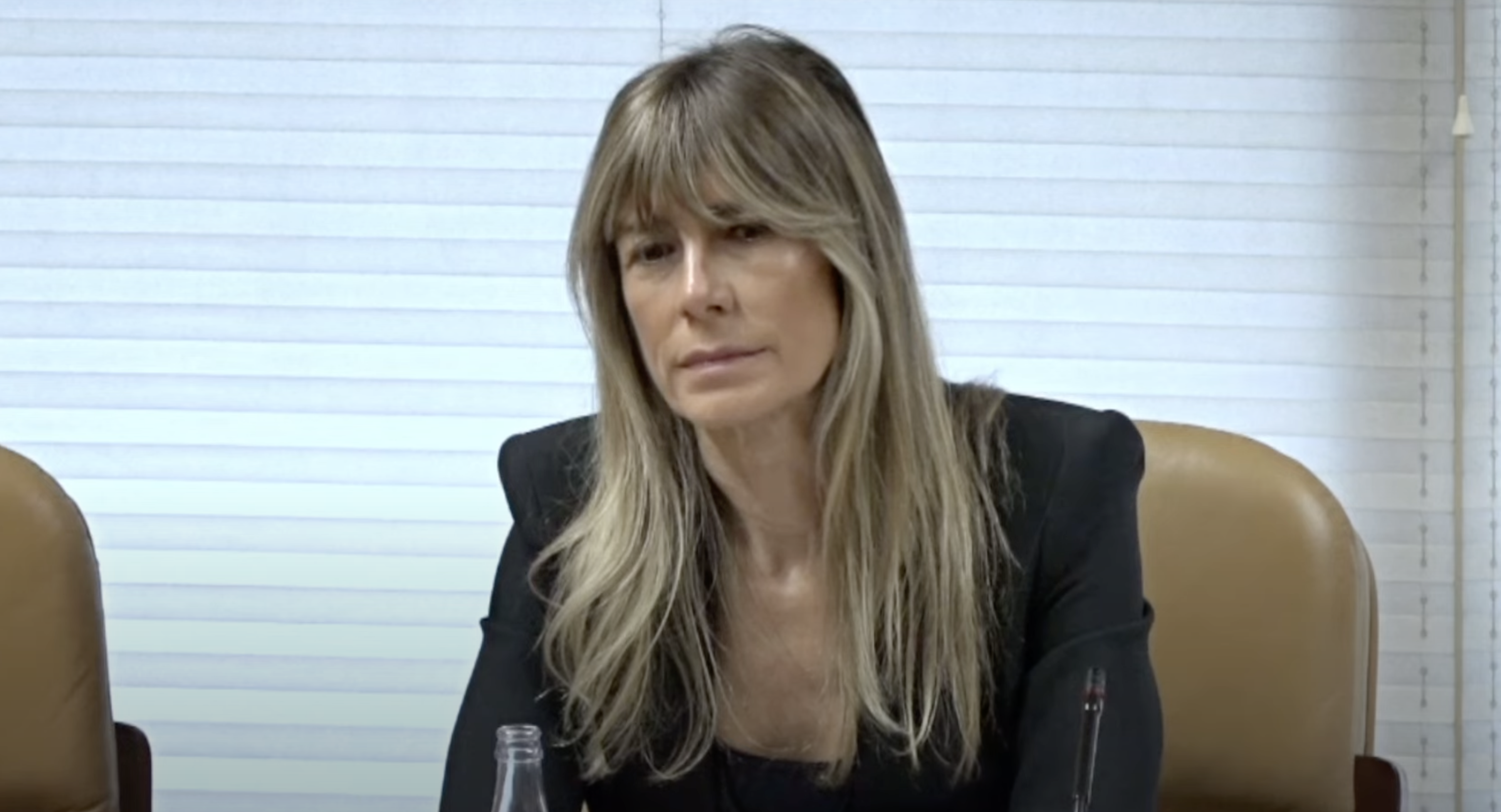 Begoña Gómez, en la comisión de la Asamblea de Madrid.