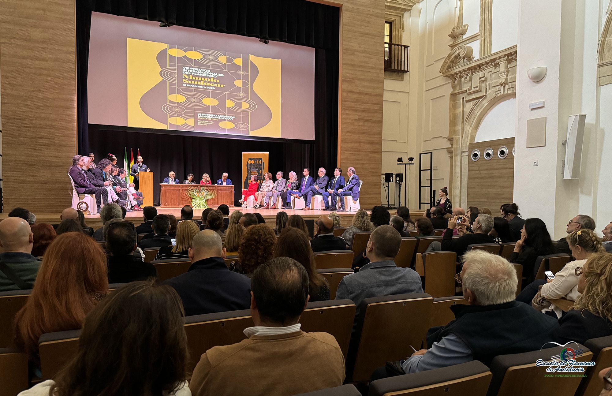 Acto de entrega de los Premios Internacionales de Flamenco 'Manolo Sanlúcar' en 2023. 