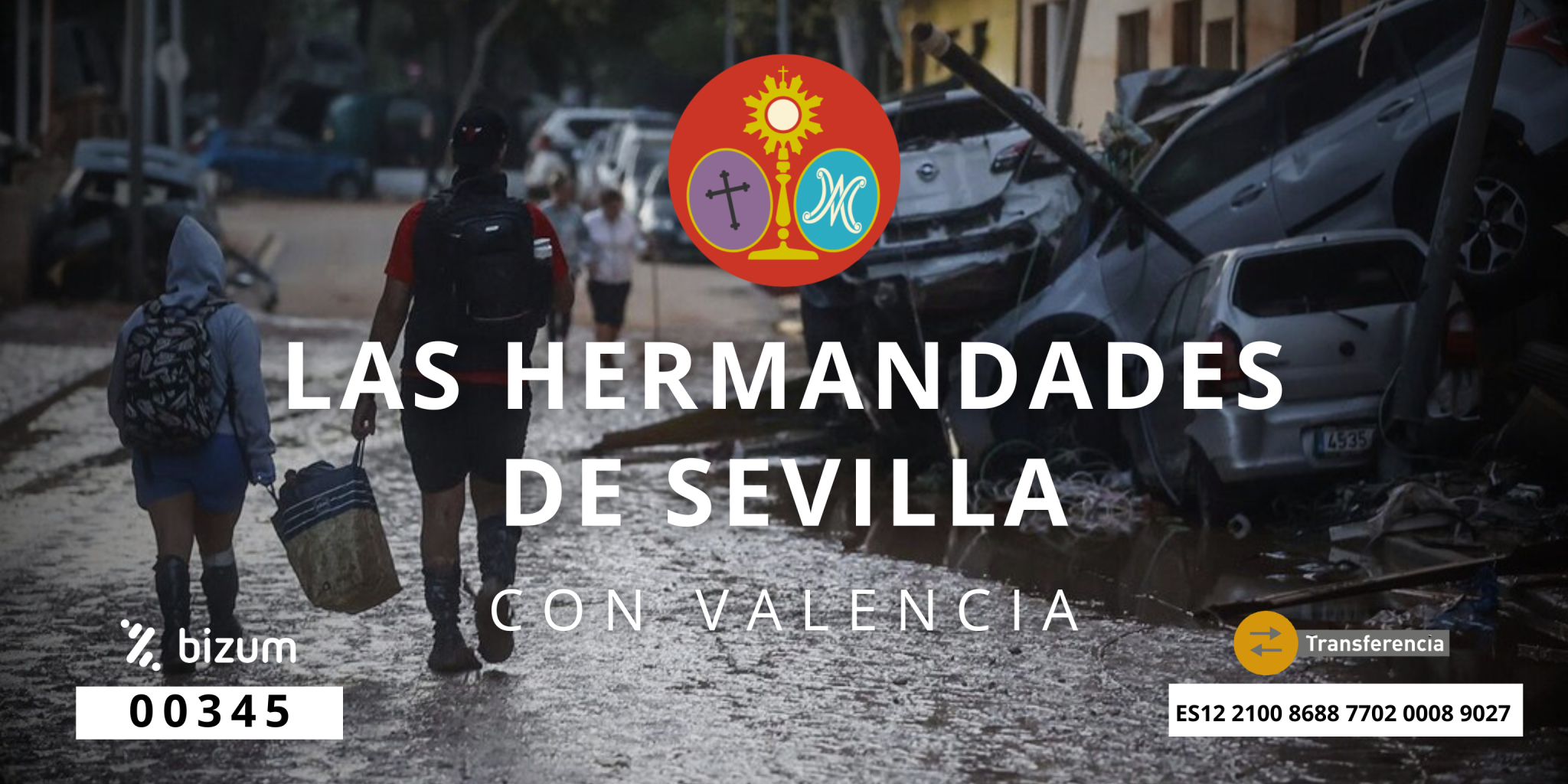 Imagen de la campaña 'Las hermandades de Sevilla con Valencia'.