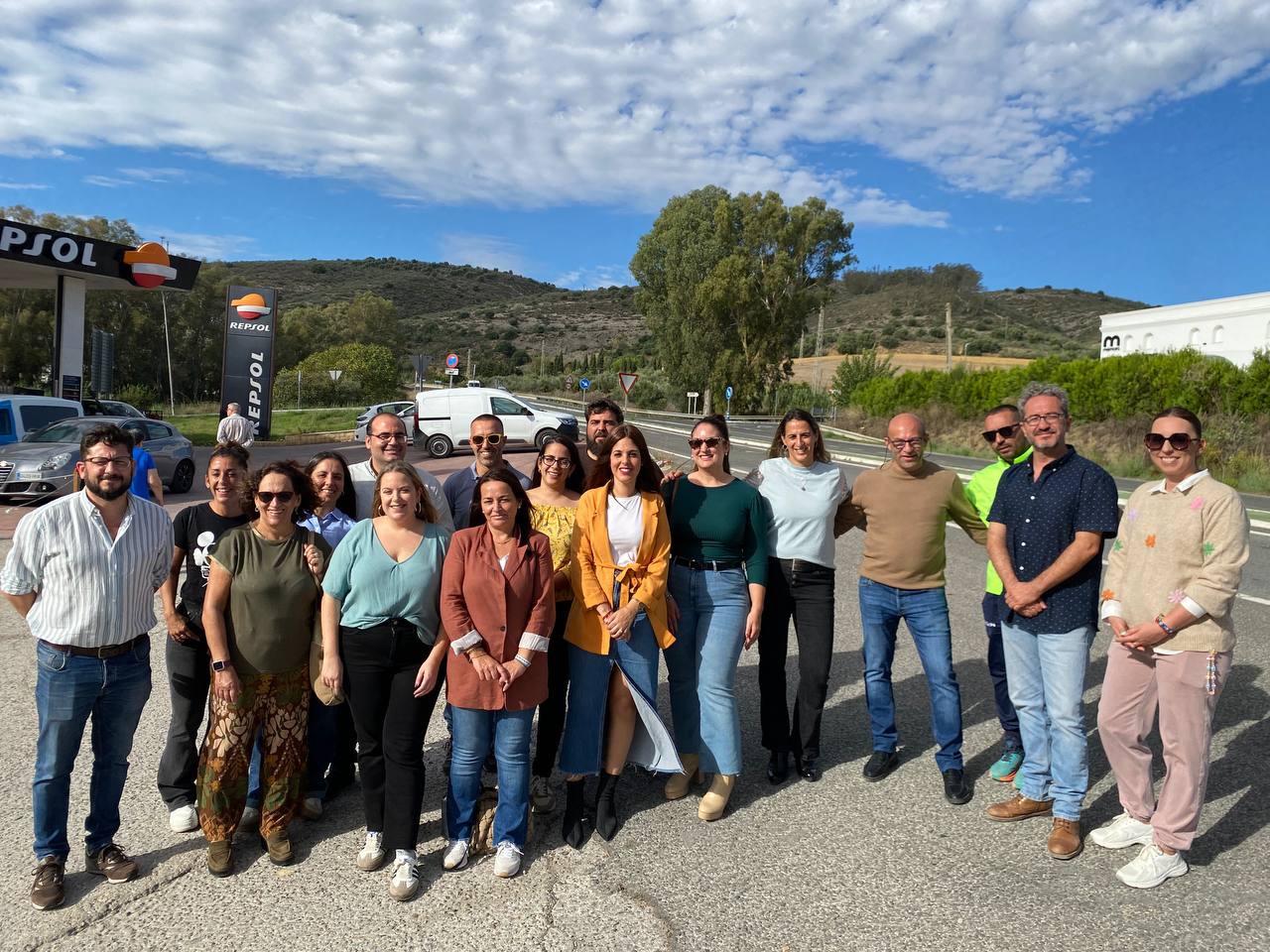 Cargos públicos de IU, en demanda de mejores carreteras para la Sierra.