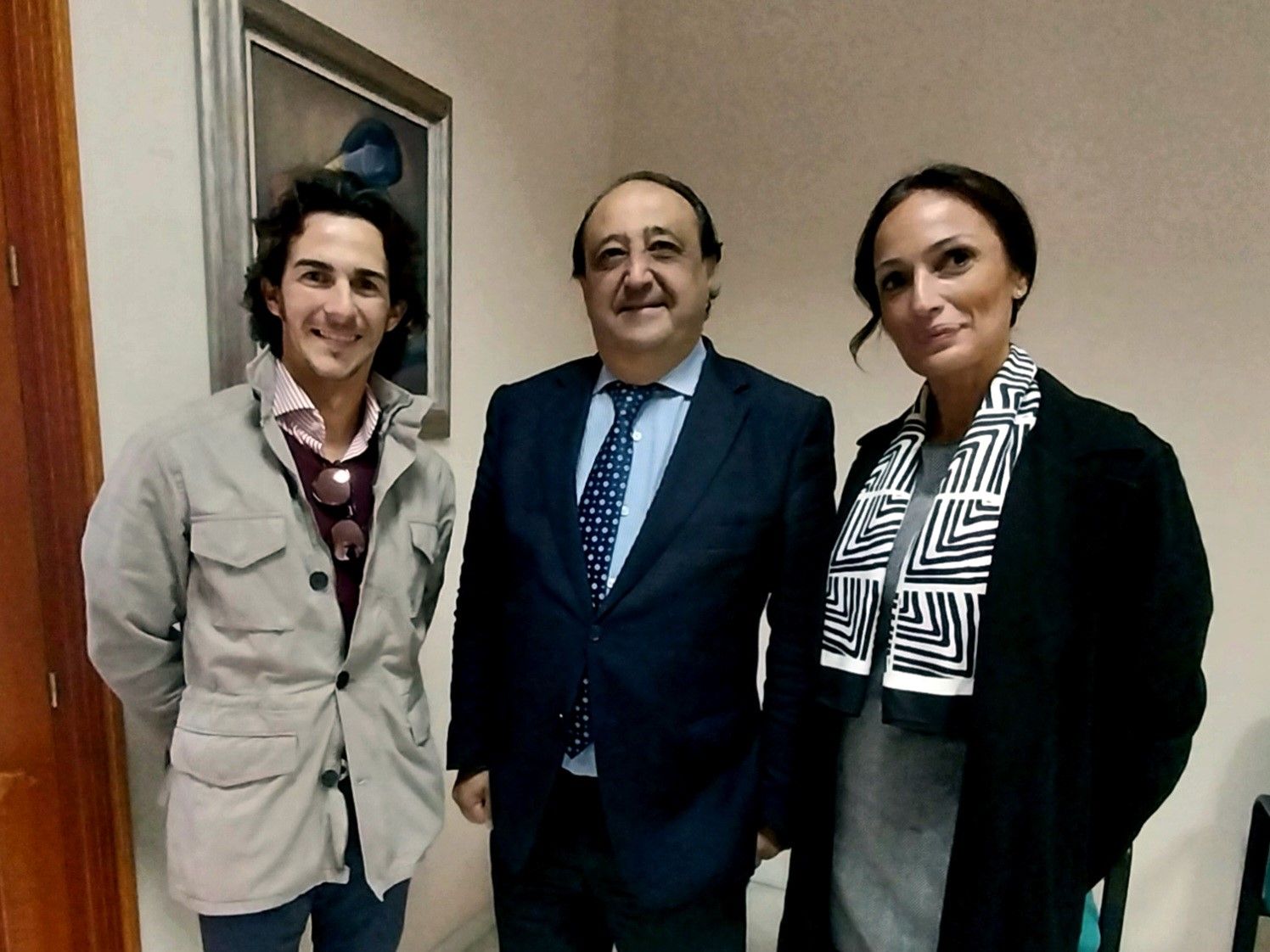 Encuentro con Miguel Andrade, joven novillero jerezano, en el Ayuntamiento de Jerez.