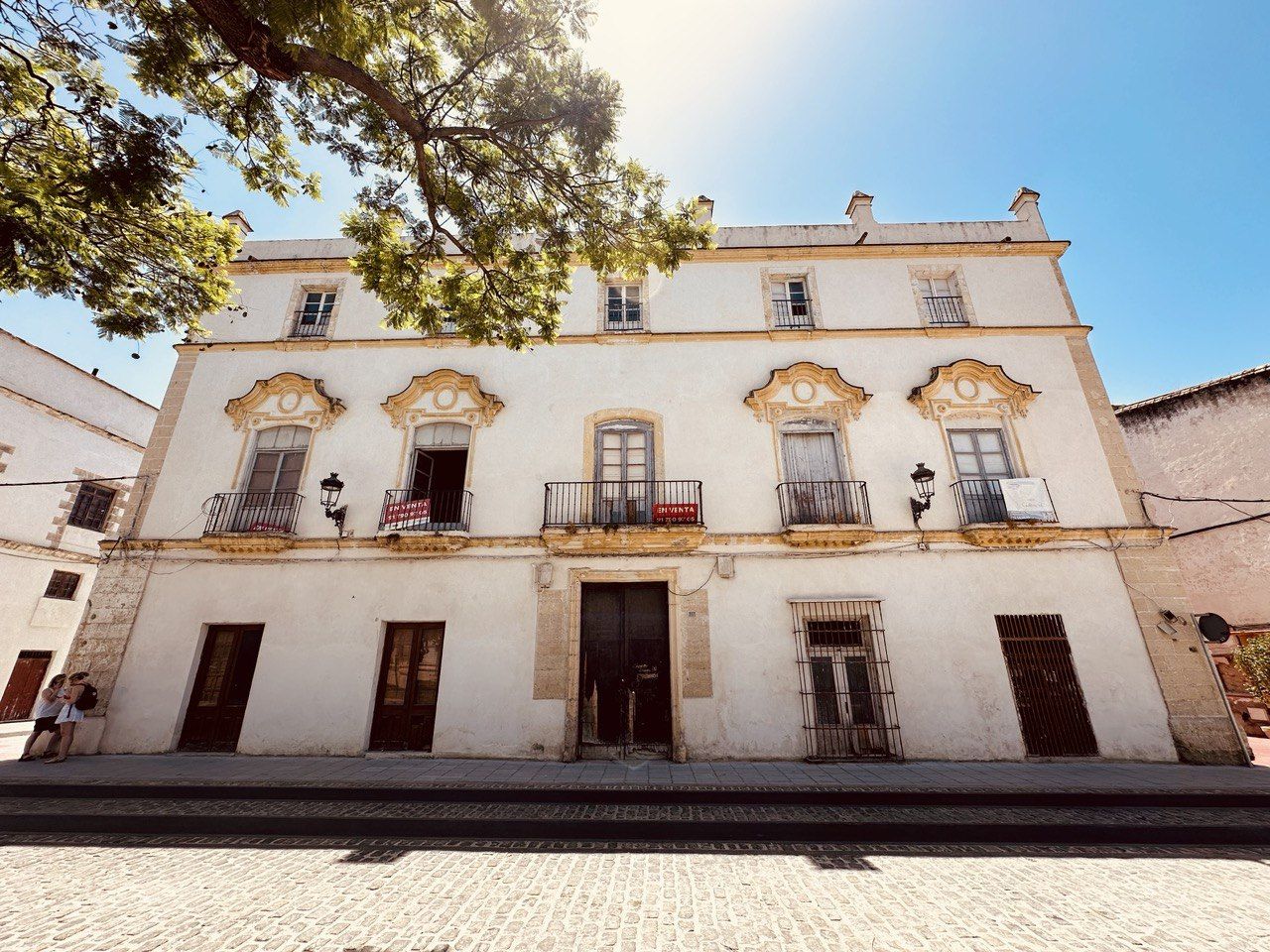 Casa Roque Aguado en una imagen reciente, en El Puerto.