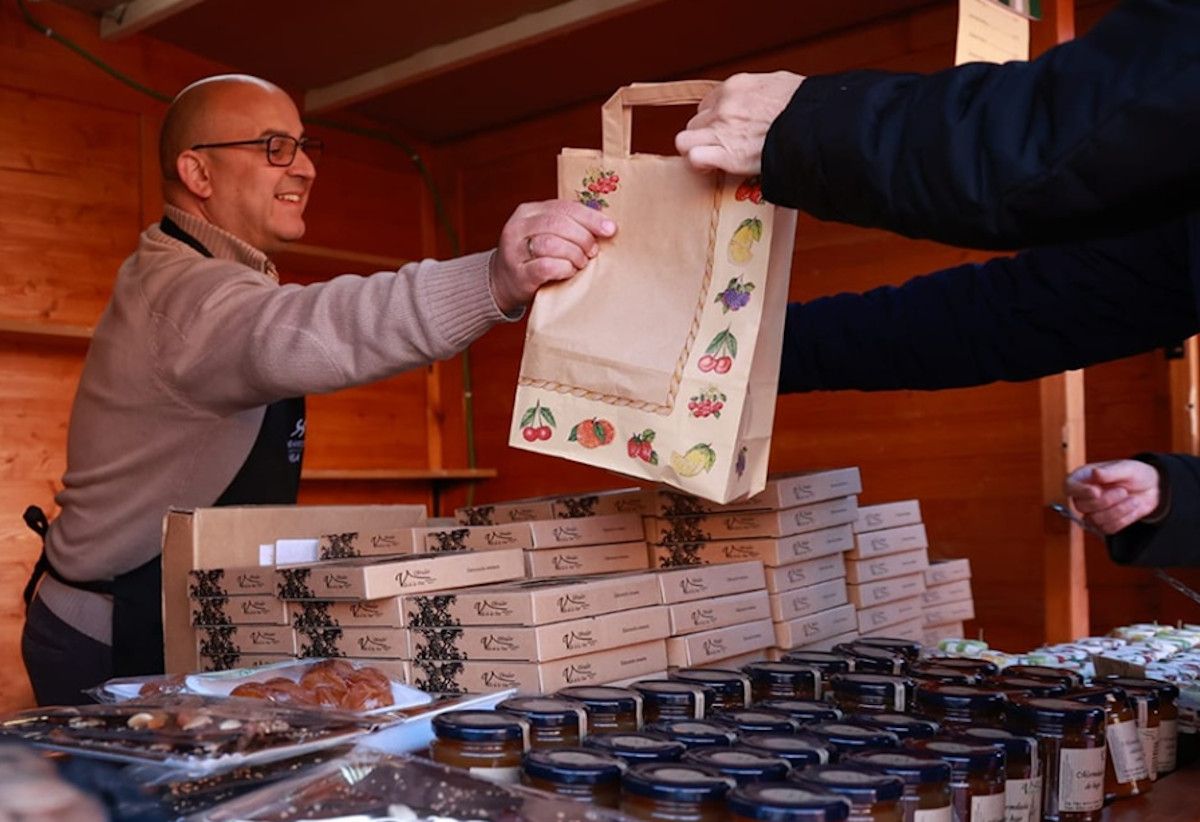 Feria de Productos Locales Sabores de Navidad, en una edición pasada en Sevilla.