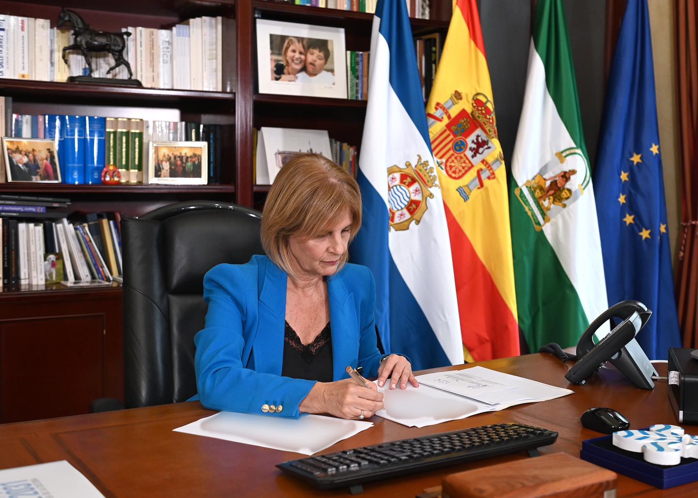 María José García Pelayo, alcaldesa de Jerez, en su despacho.