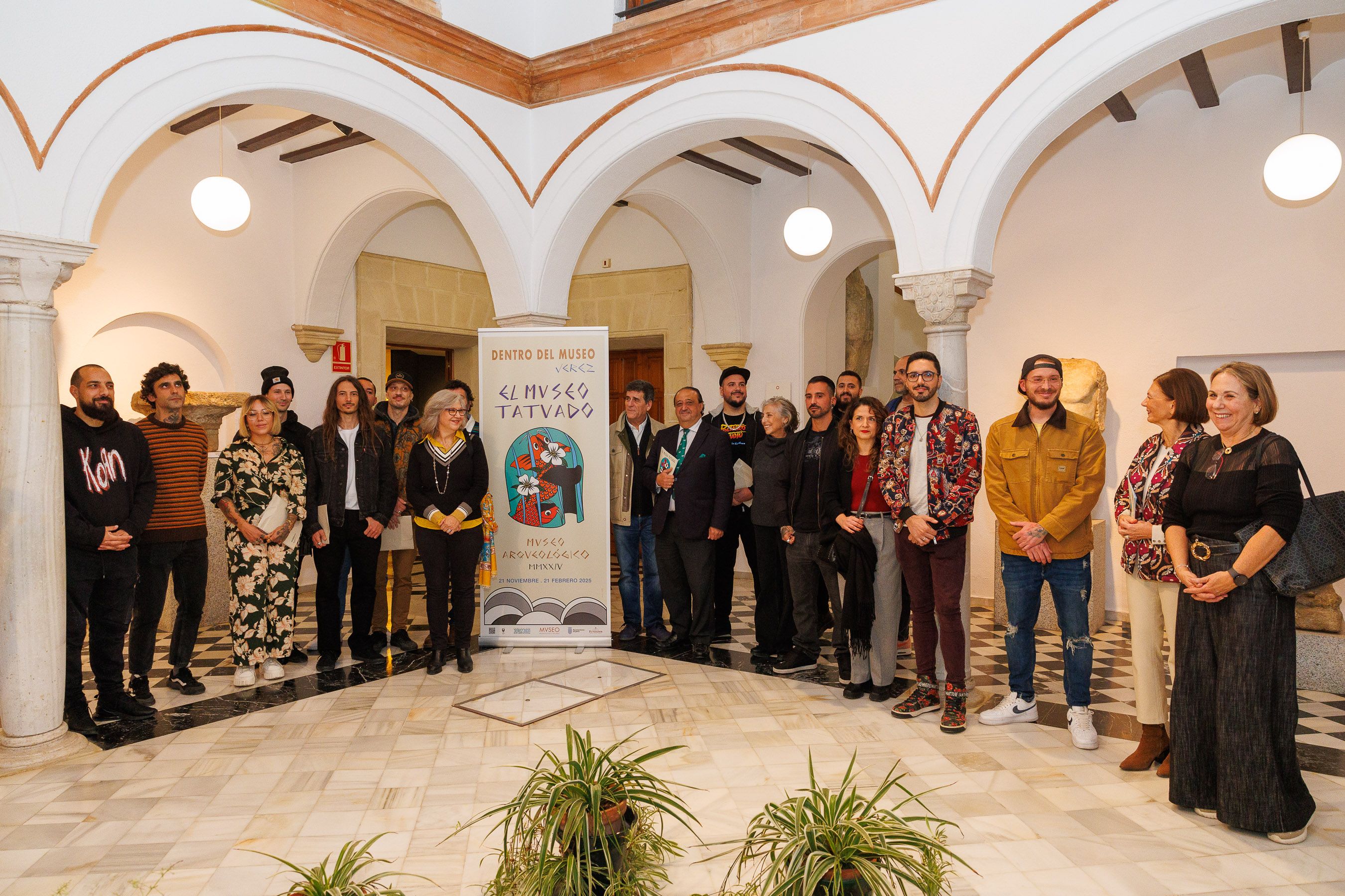 La inauguración de la Expo en el Museo Arqueológico de Jerez.