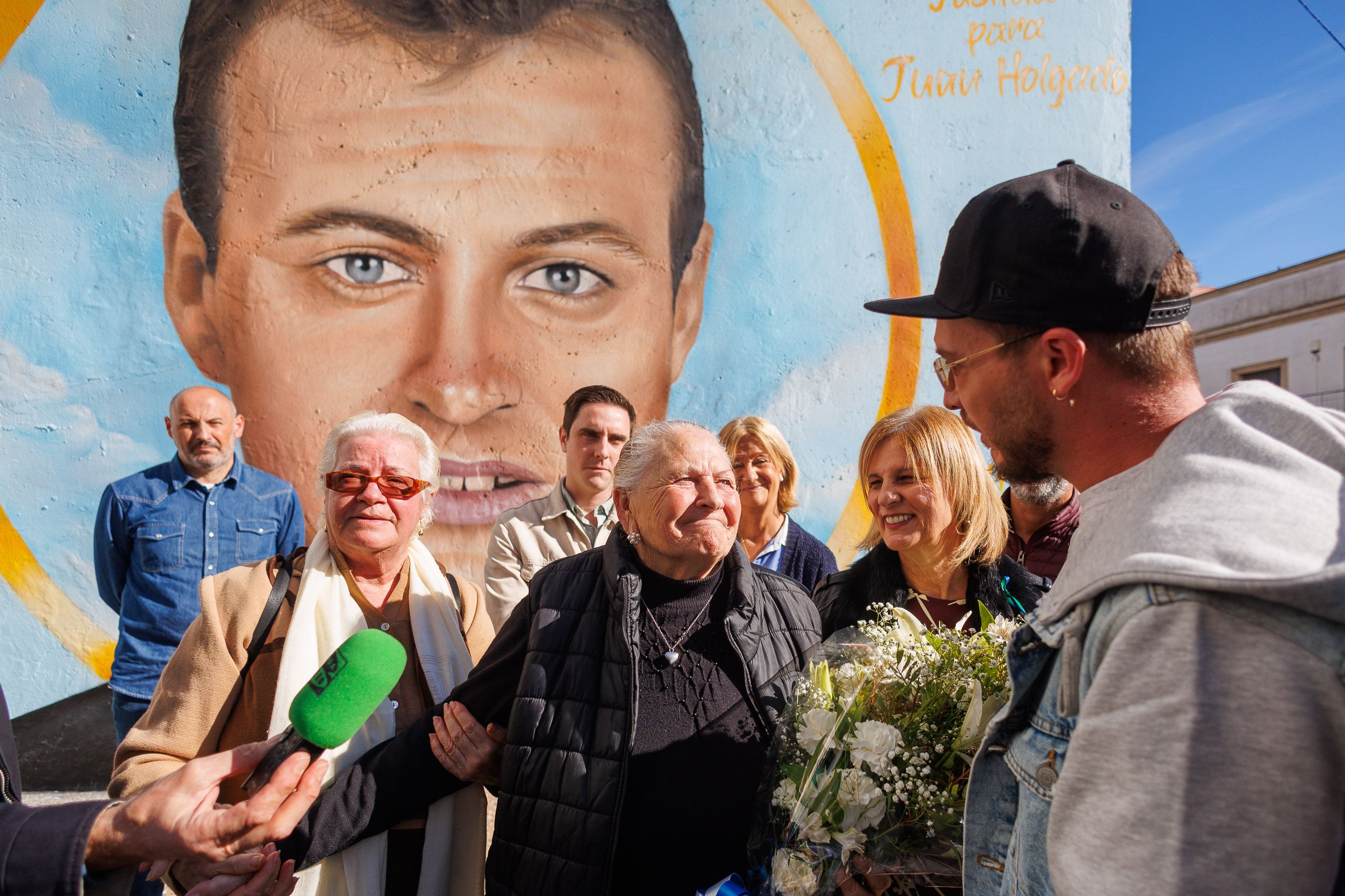 Inauguración del mural de Cosa.V en homenaje a Juan Holgado 