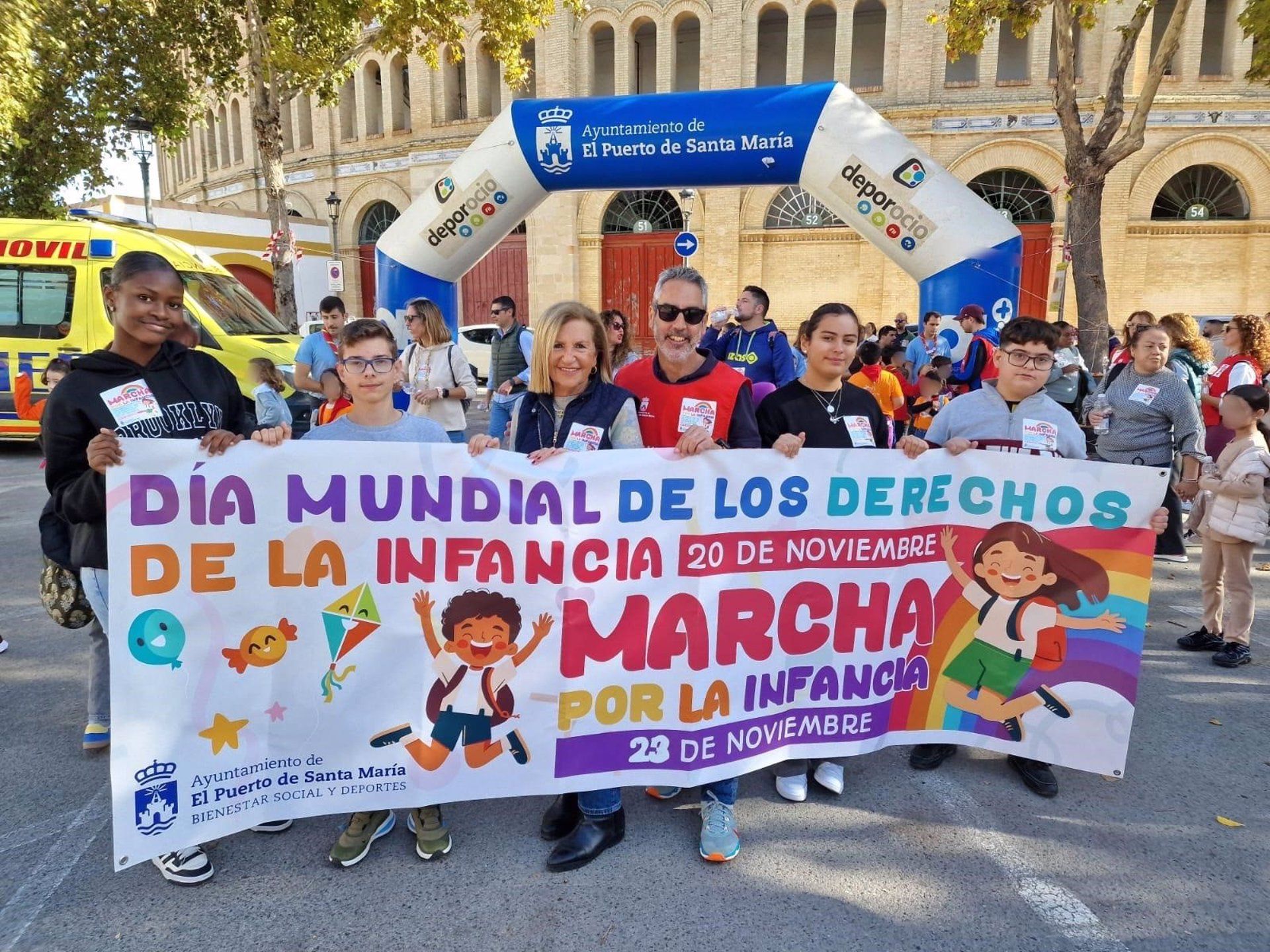 La Marcha por la Infancia celebrada en El Puerto 