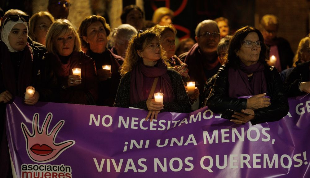 La manifestación por el 25N en Jerez