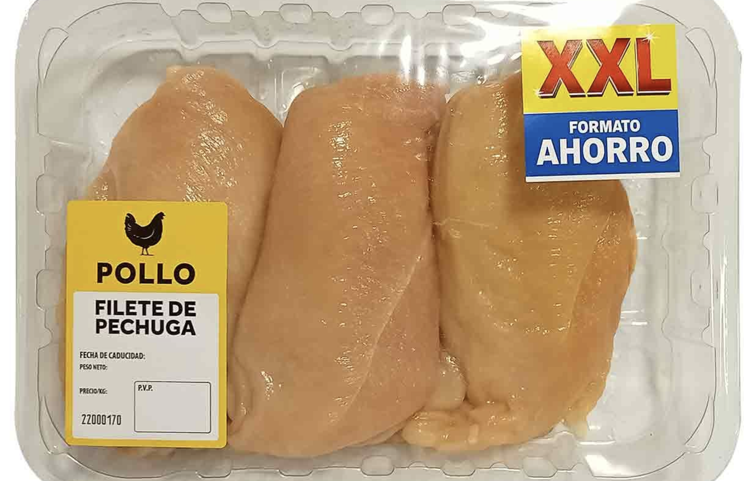 Filete de pollo del Lidl en una fotografía de la cadena.