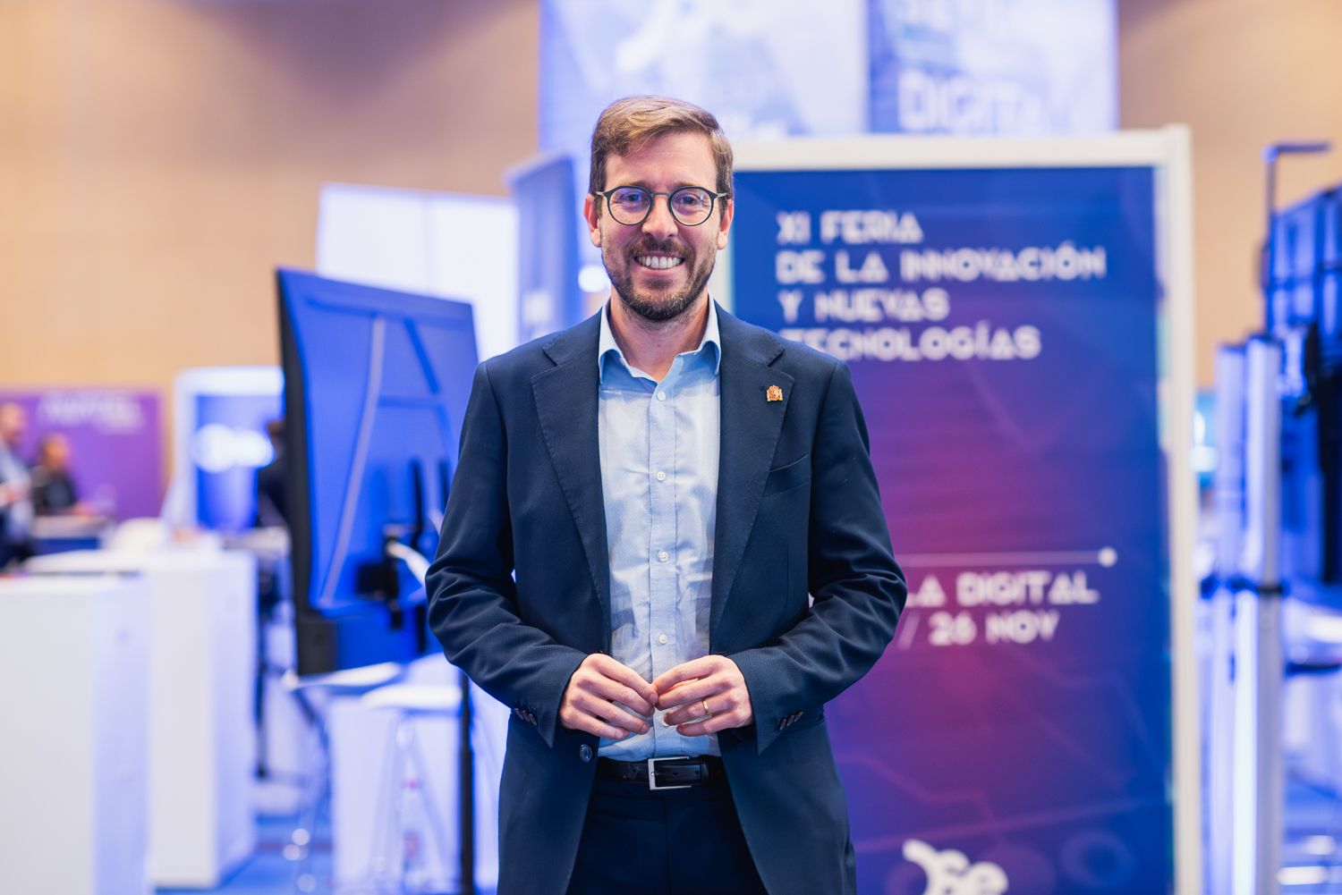 Curry Toscano, subdelegado del Gobierno en Sevilla, en la Feria de la Innovación y las Nuevas Tecnologías.