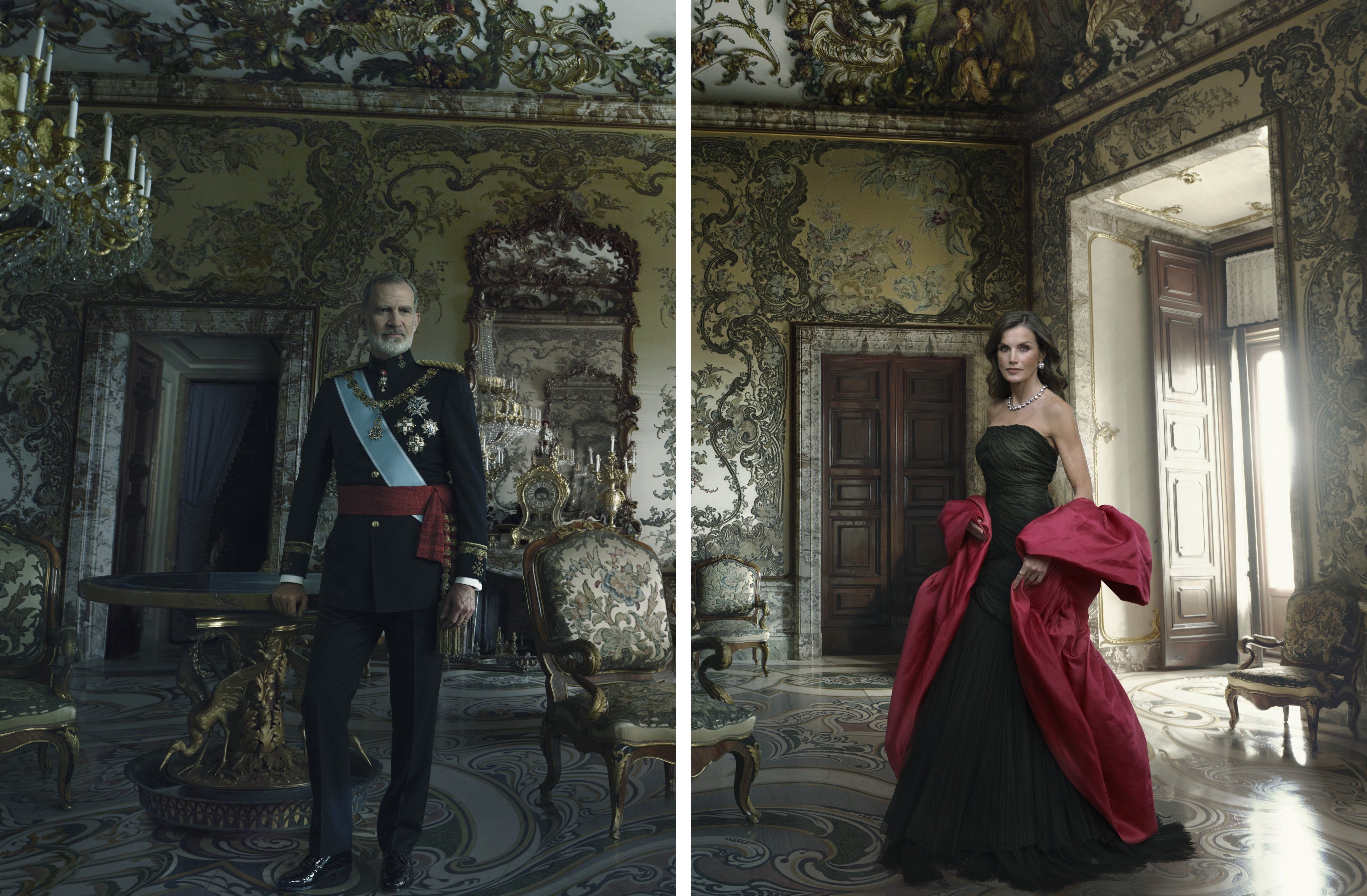 Realizado por Annie Leibovitz, retrato de los Reyes de España, don Felipe VI y doña Letizia.