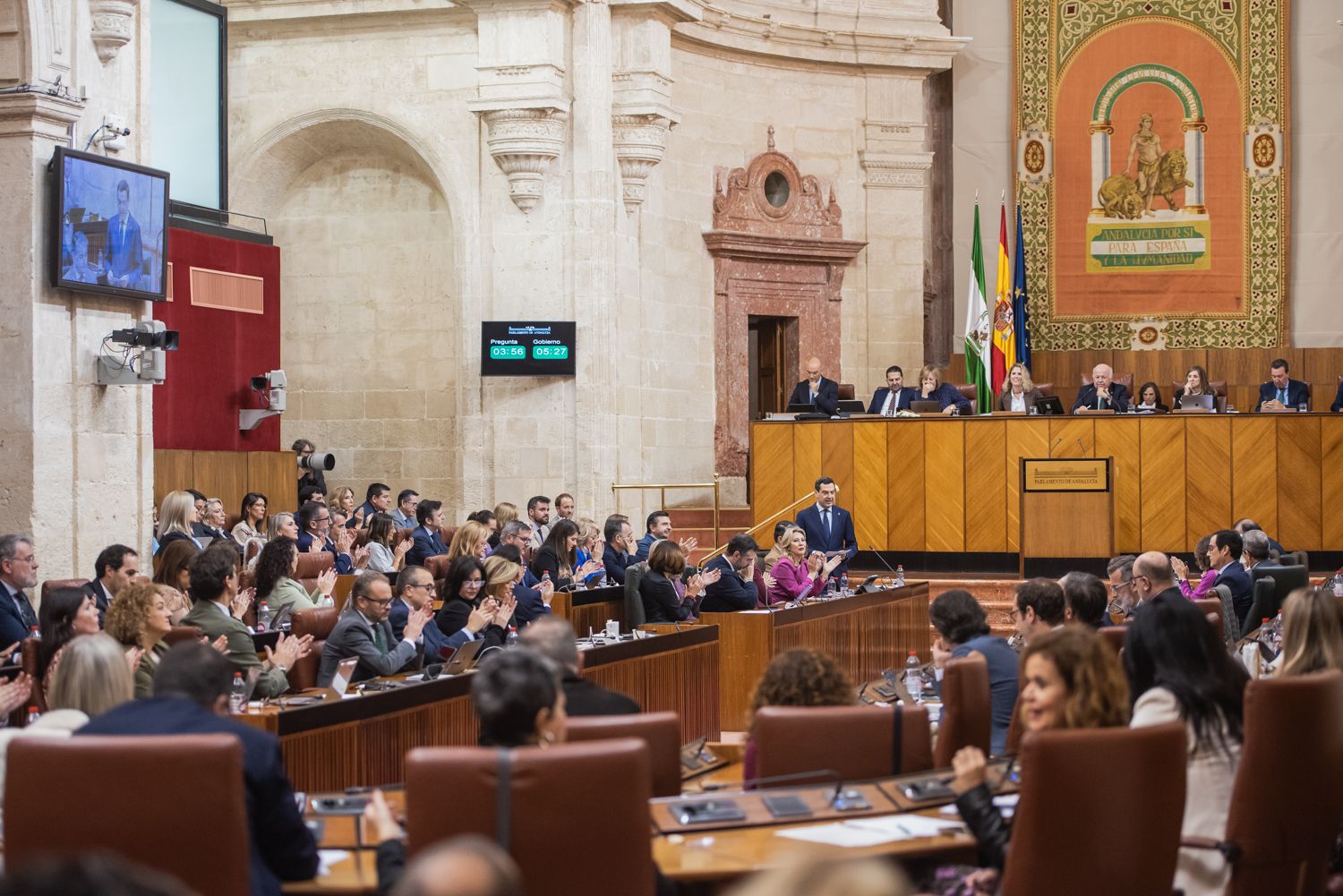 Un pleno reciente en el Parlamento de Andalucía.