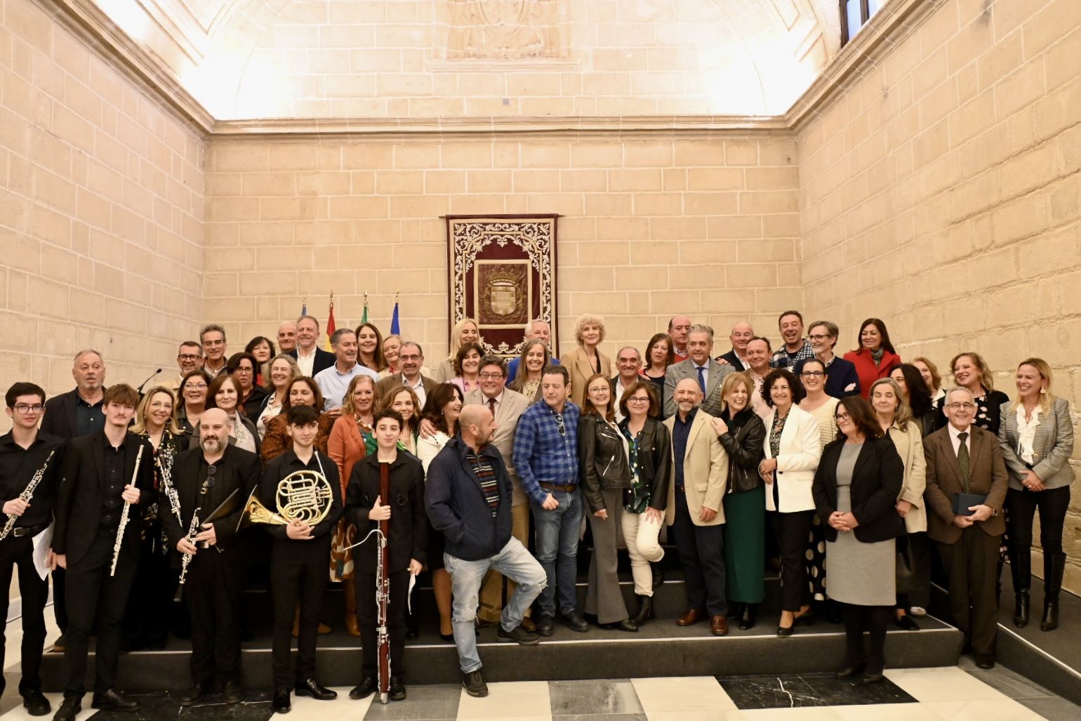 Homenaje a los maestros y profesores jubilados en Jerez.