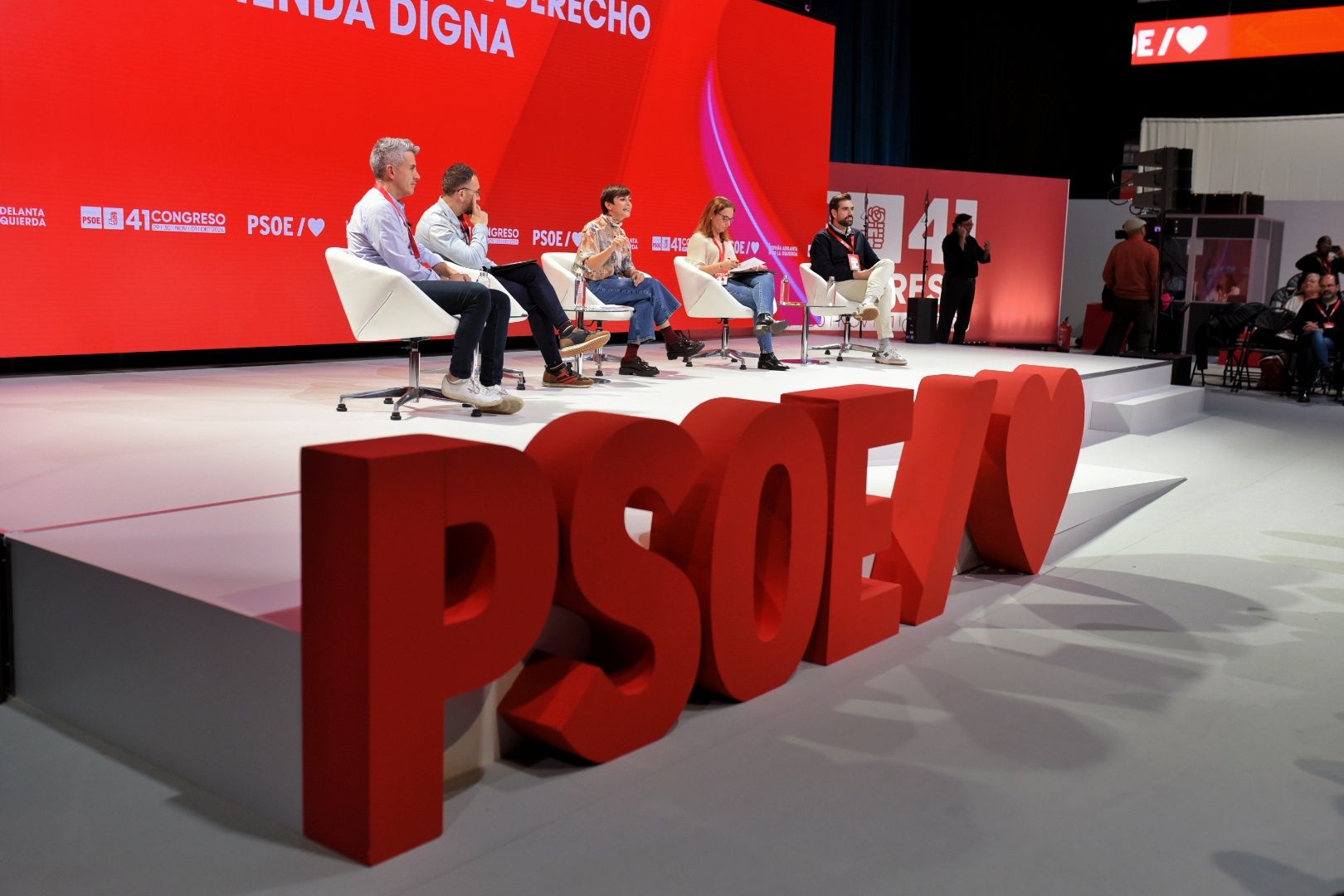 Una imagen del arranque del Congreso Federal del PSOE en Sevilla, este viernes.