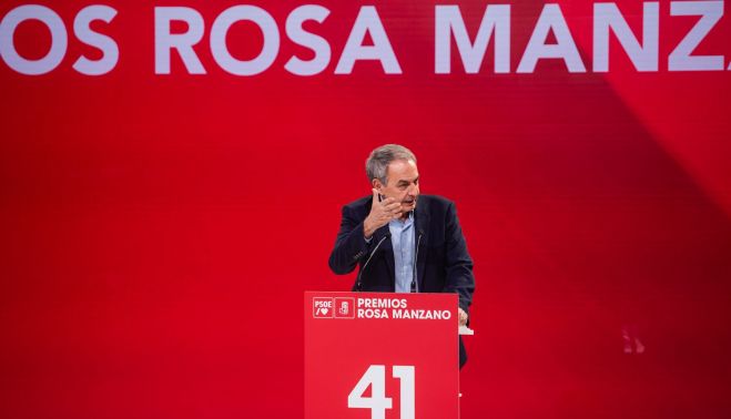 Zapatero, durante su discurso.