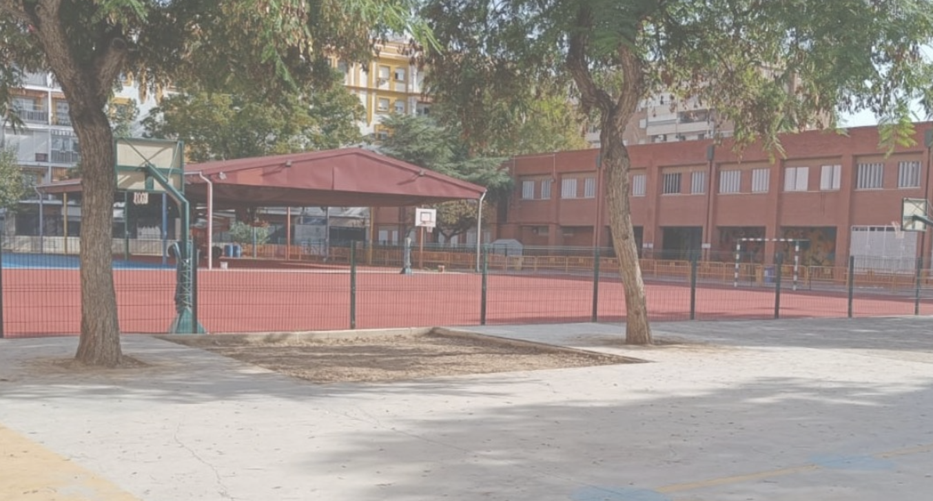 El patio del CEIP Al-Ándalus de Sevilla.