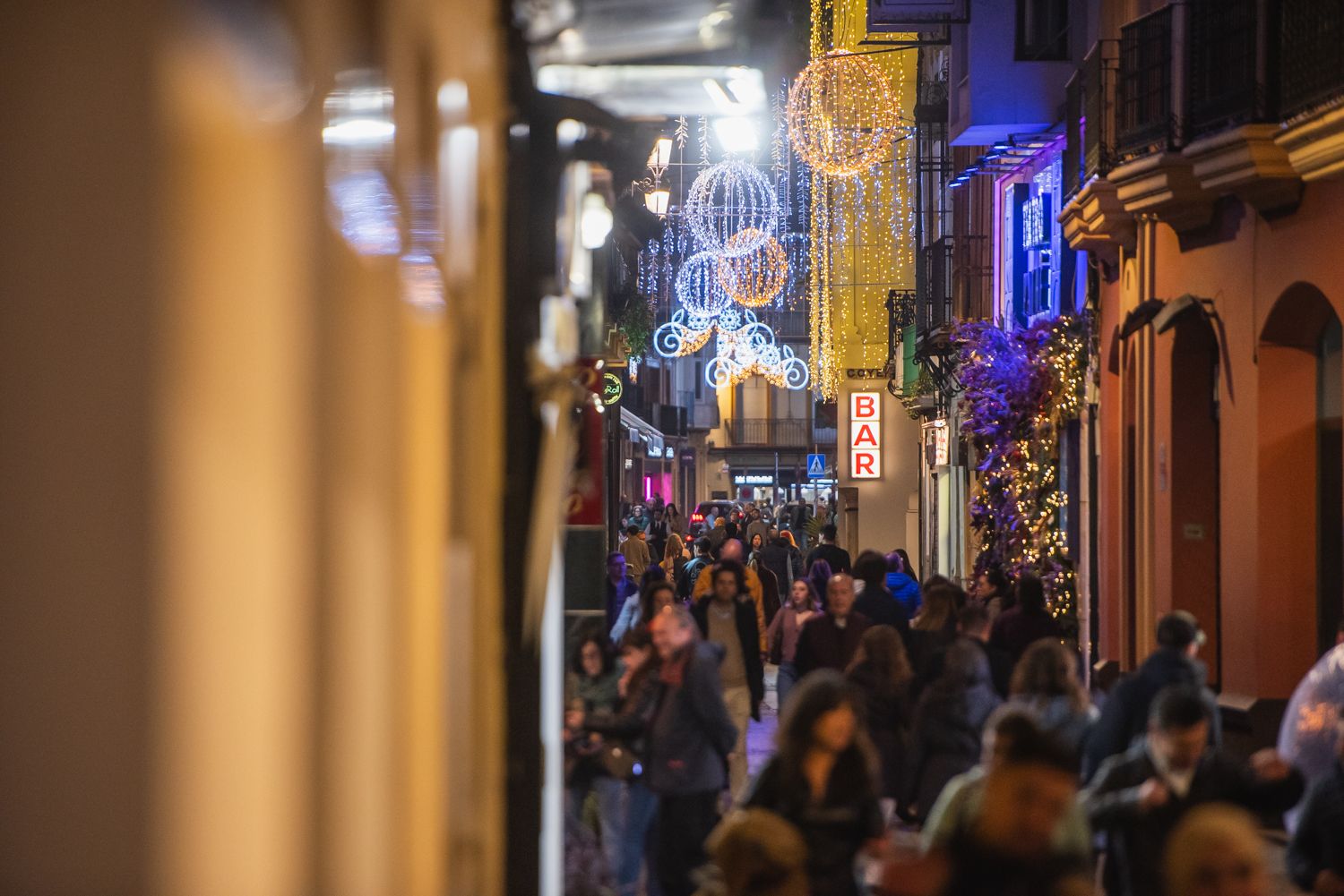 Sevilla durante la Navidad.