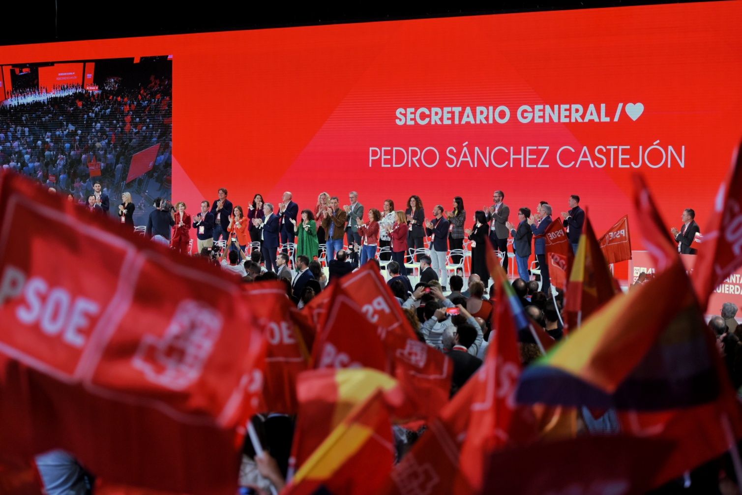 El cierre del congreso federal del PSOE que se celebra en Sevilla.