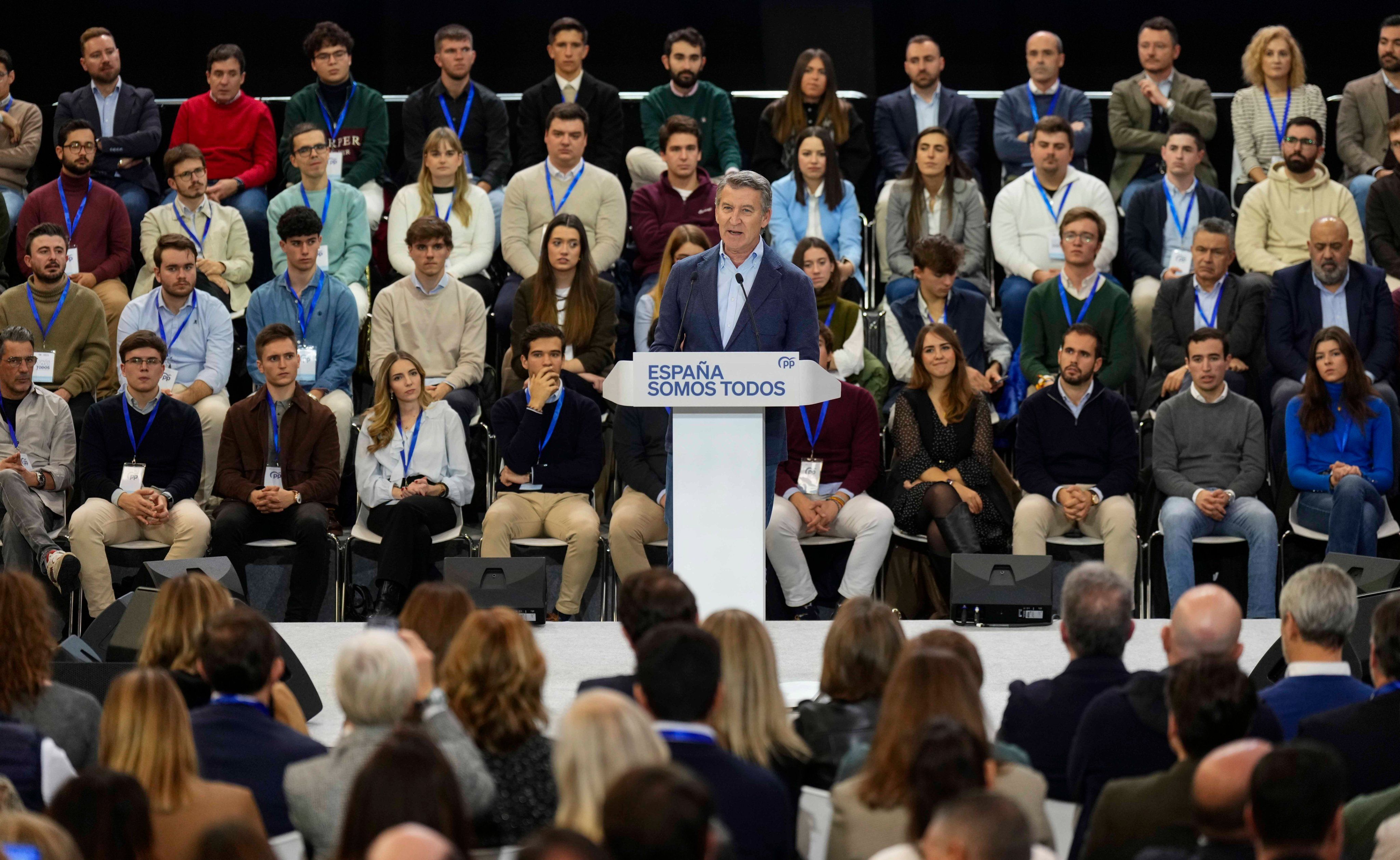 Feijóo, en la Intermunicipal del PP de este fin de semana en Valladolid.