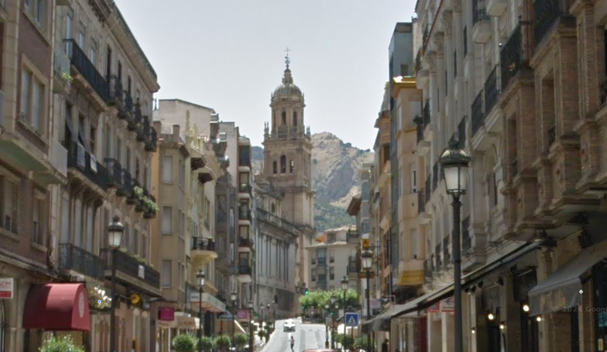 La calle Bernabé Soriano, en el centro de Jaén.