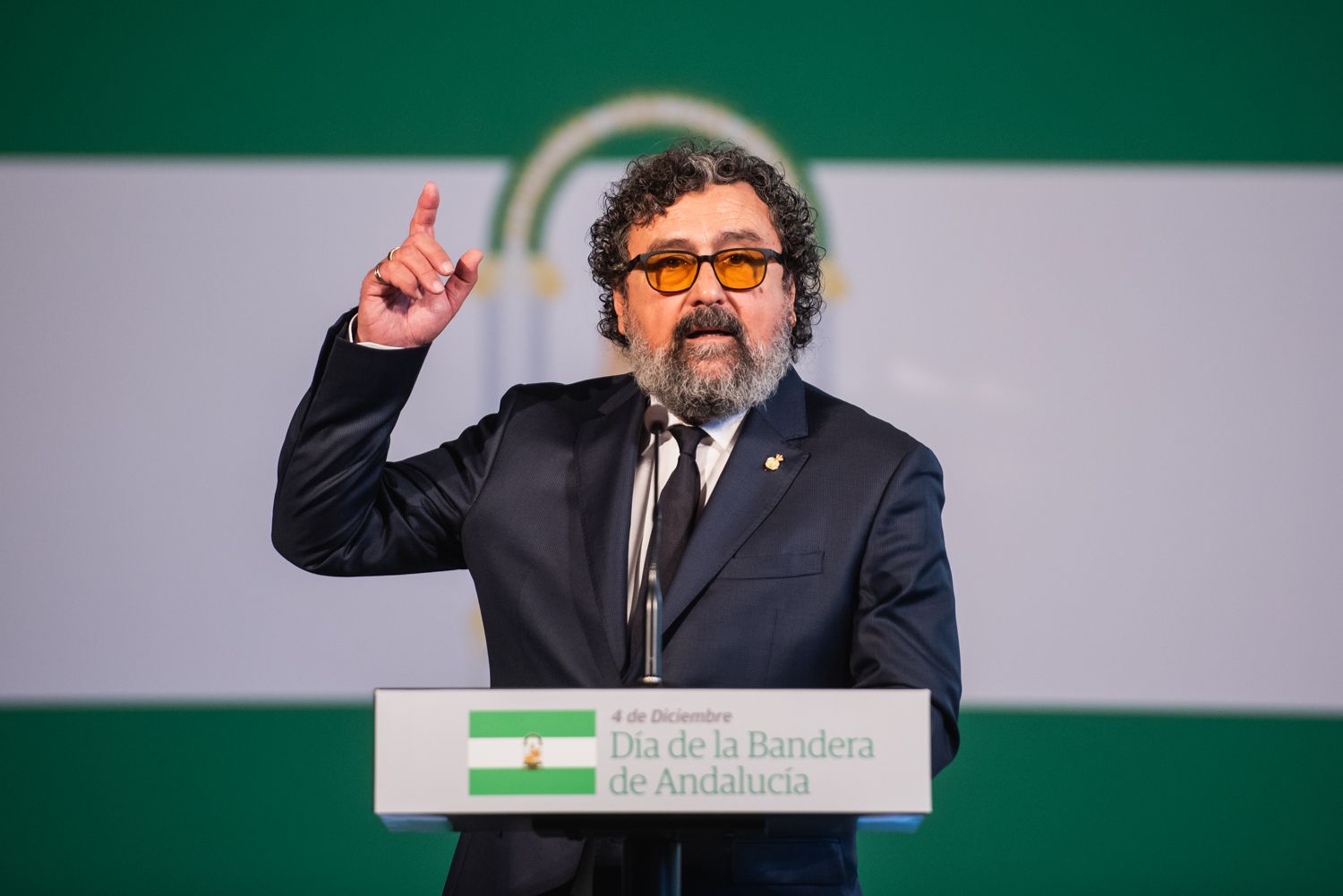 Paco Tous, en su elogio a la bandera de Andalucía.