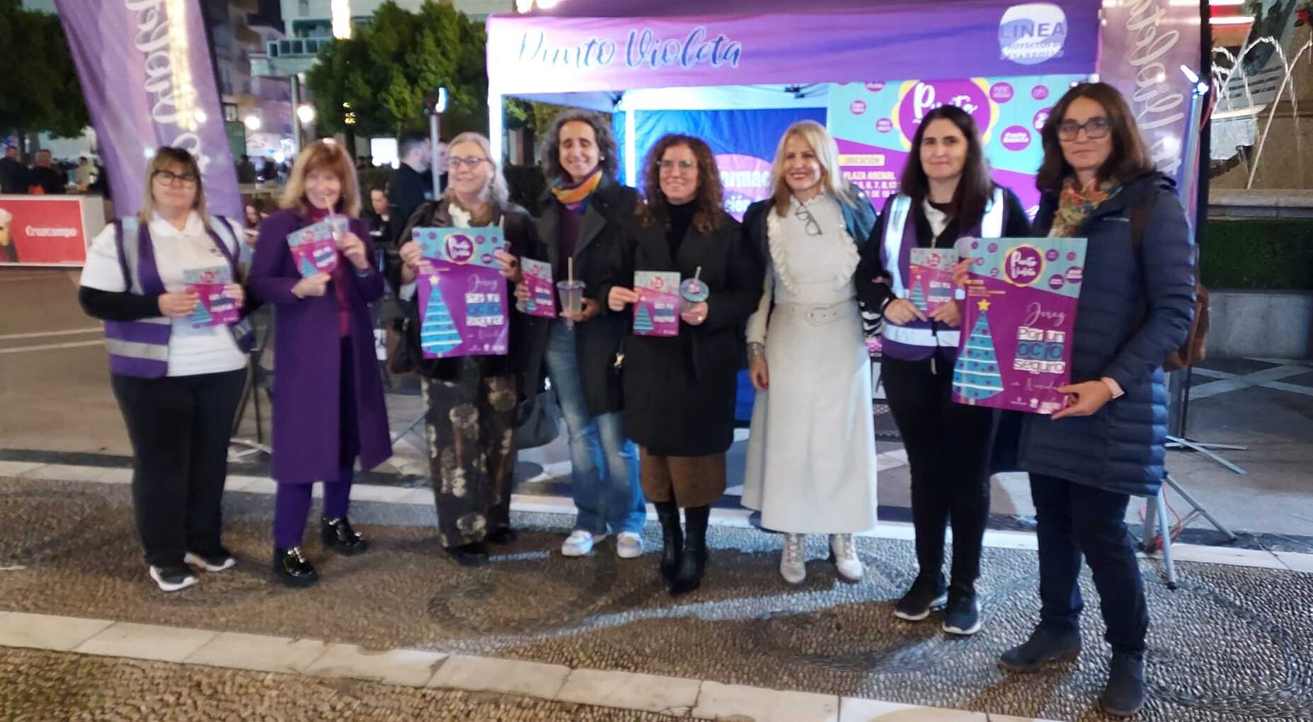 El Punto Violeta de las Zambombas está en la Plaza del Arenal.