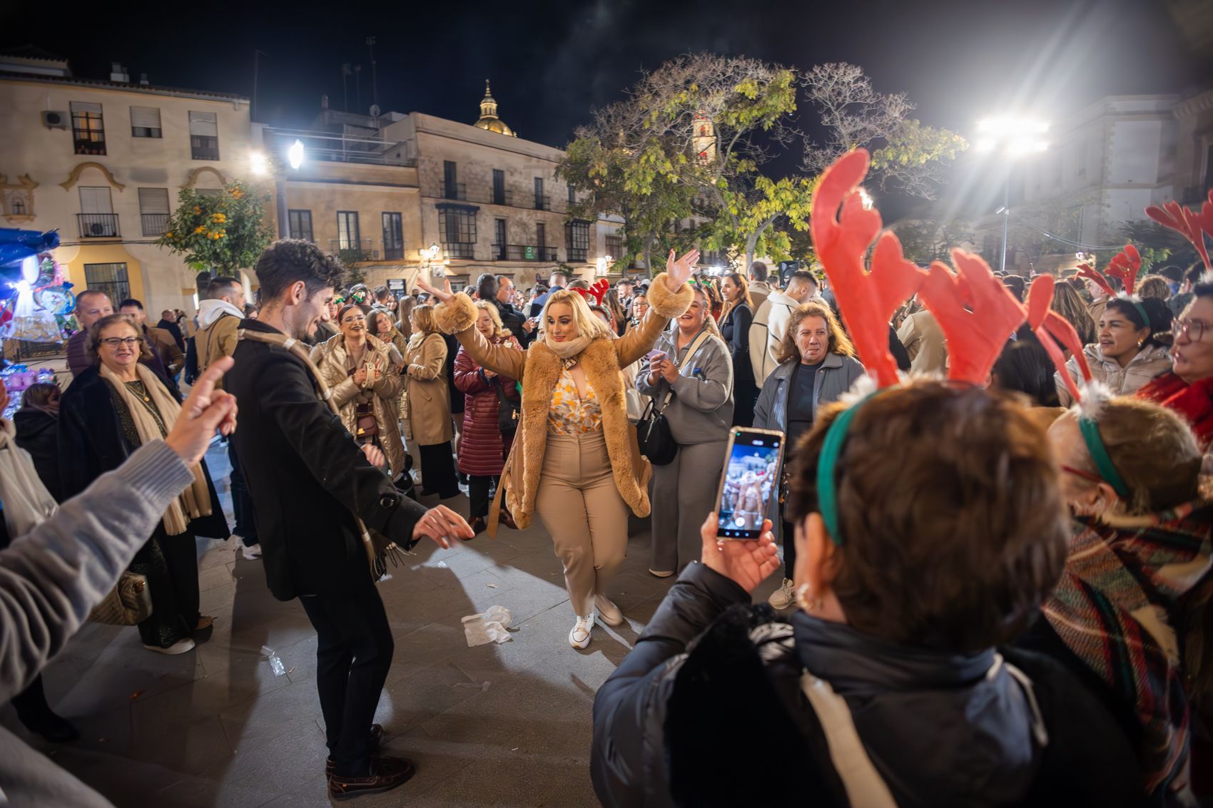 Una Zambomba en el centro de Jerez.