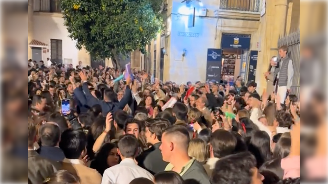 Un momento de una '¿Zambomba?' en Jerez.