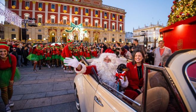 Inauguración de la Casa de Papá Noel.