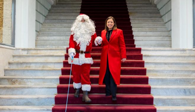 Inauguración de la Casa de Papá Noel.