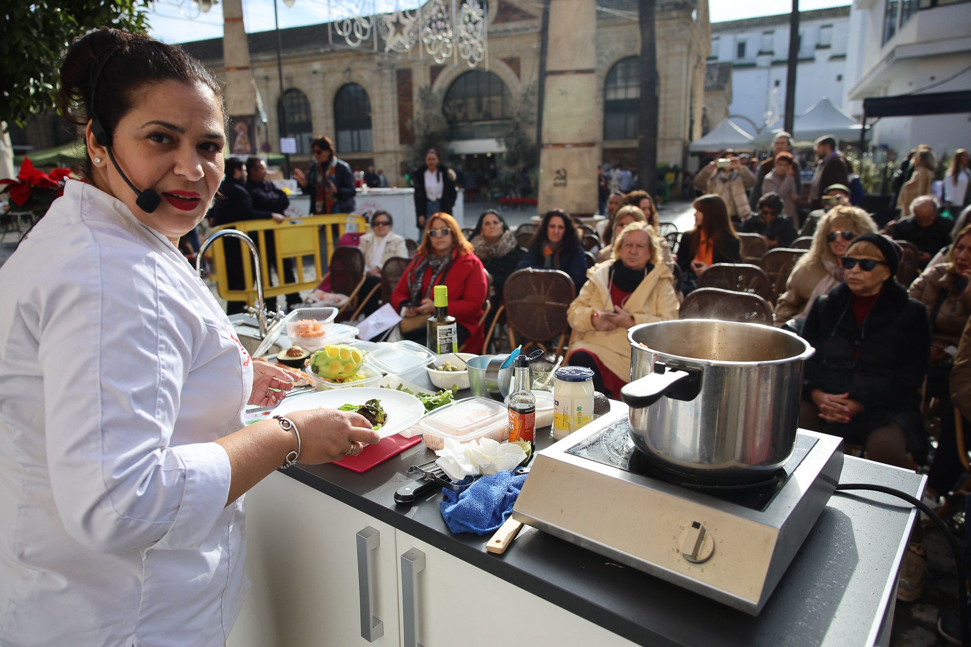 Showcooking de las Gemelas al Jerez.