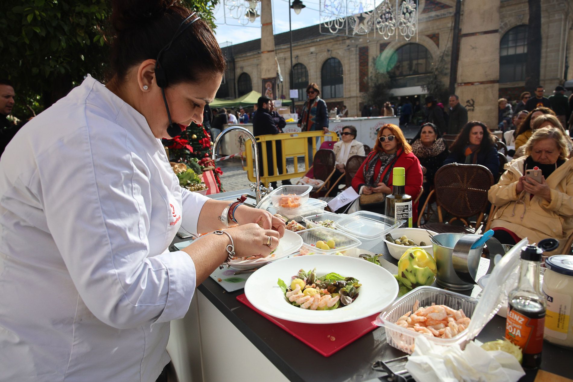 Showcooking de las Gemelas al Jerez. 