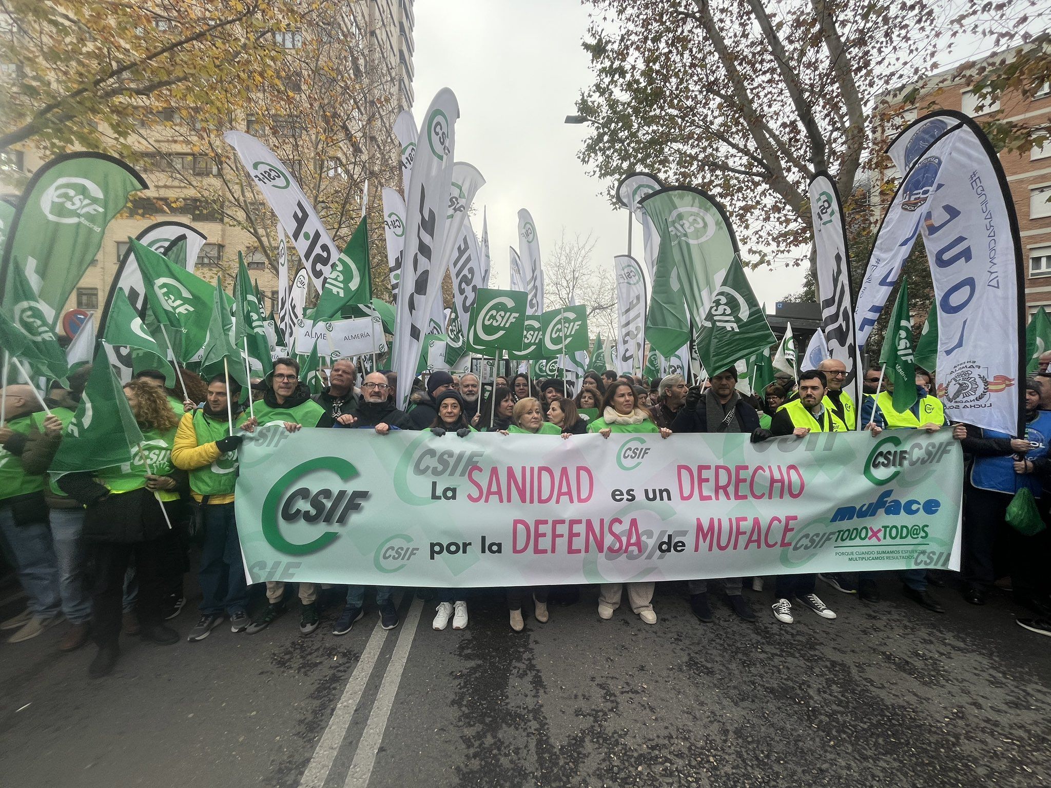 Manifestación de CSIF en Madrid.