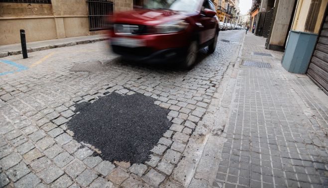 Estado de la calle Caballeros. 