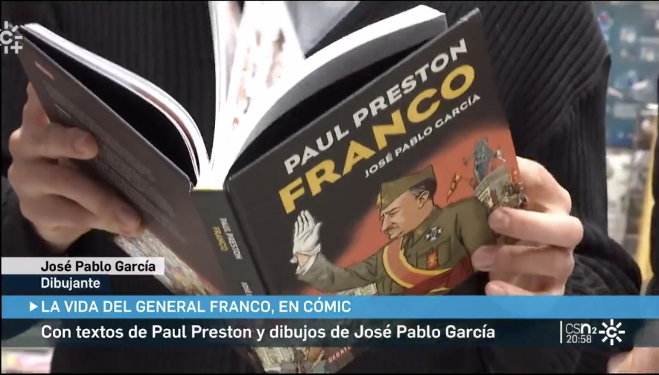 El rótulo en un vídeo sobre Franco que ha molestado bastante al Consejo Profesional de RTVA.