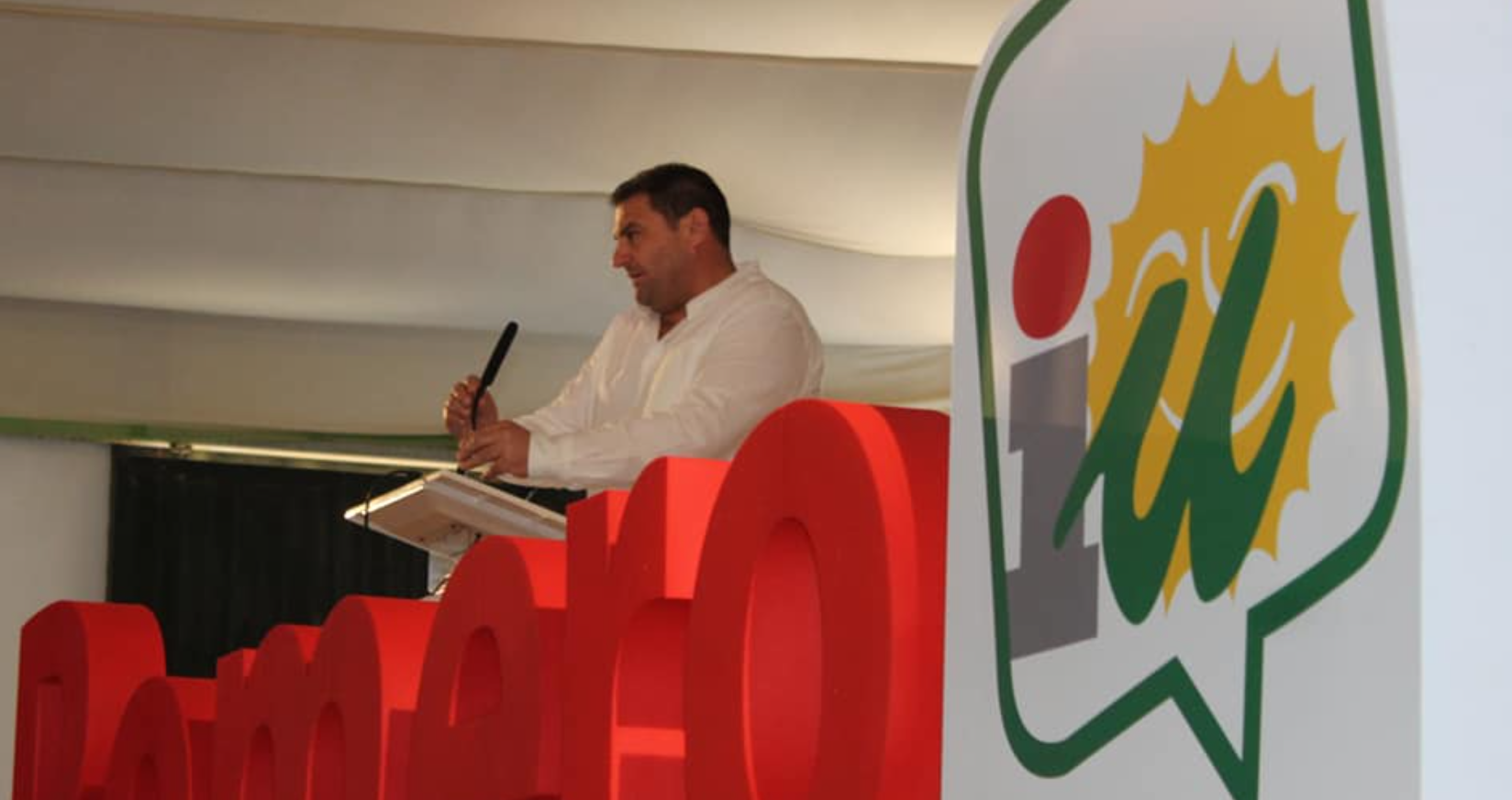 Pedro Romero, exalcalde de Espera, en un acto de su partido.