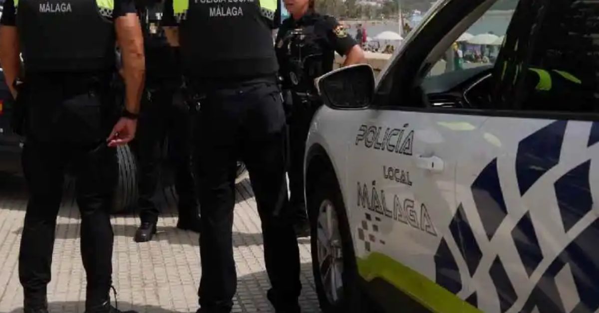 Imágenes de una intervención de la Policía Local de Málaga, donde esta madrugada ha habido una persecución de película.