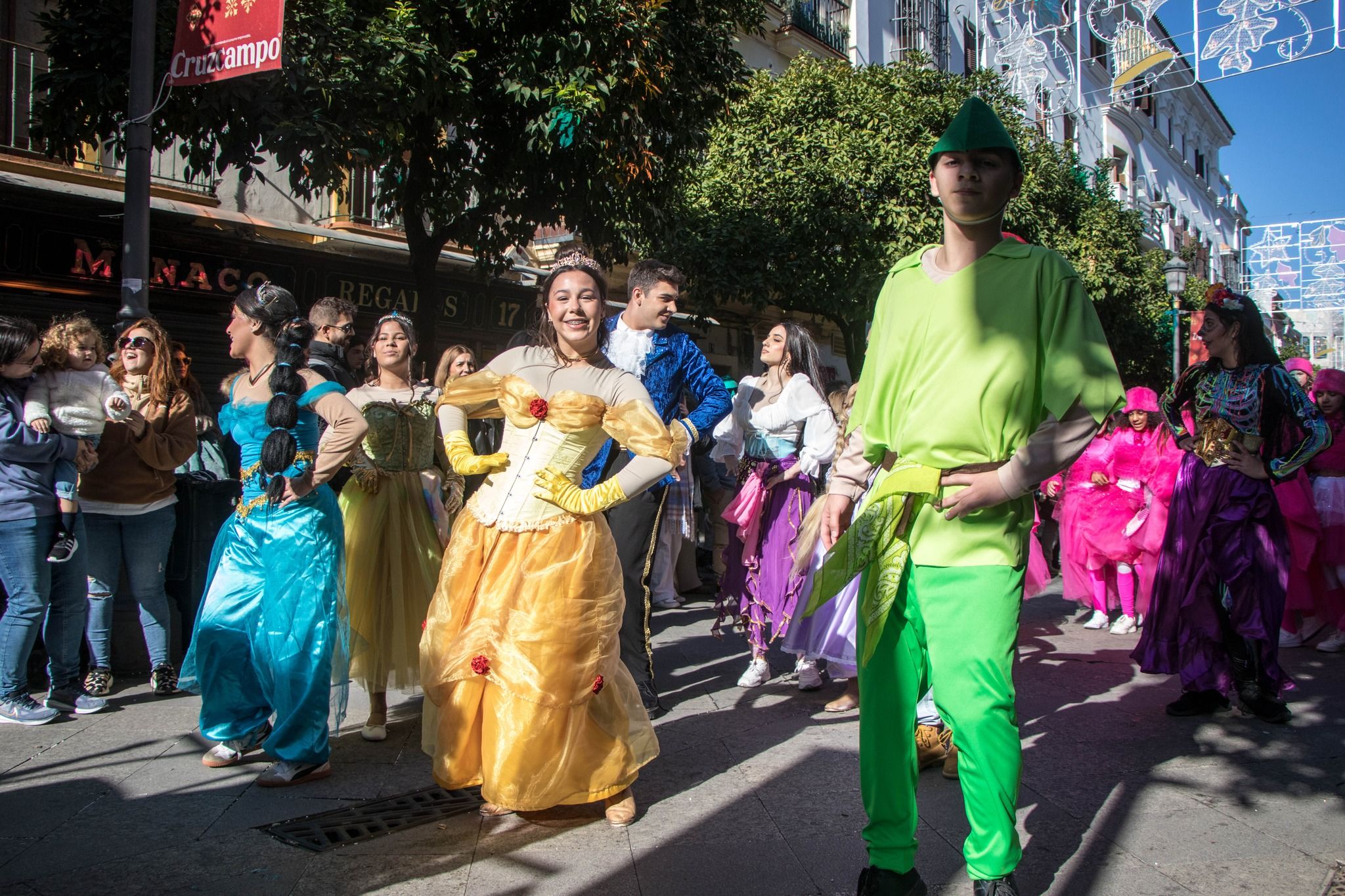 Un desfile navideño en una imagen reciente en Jerez.