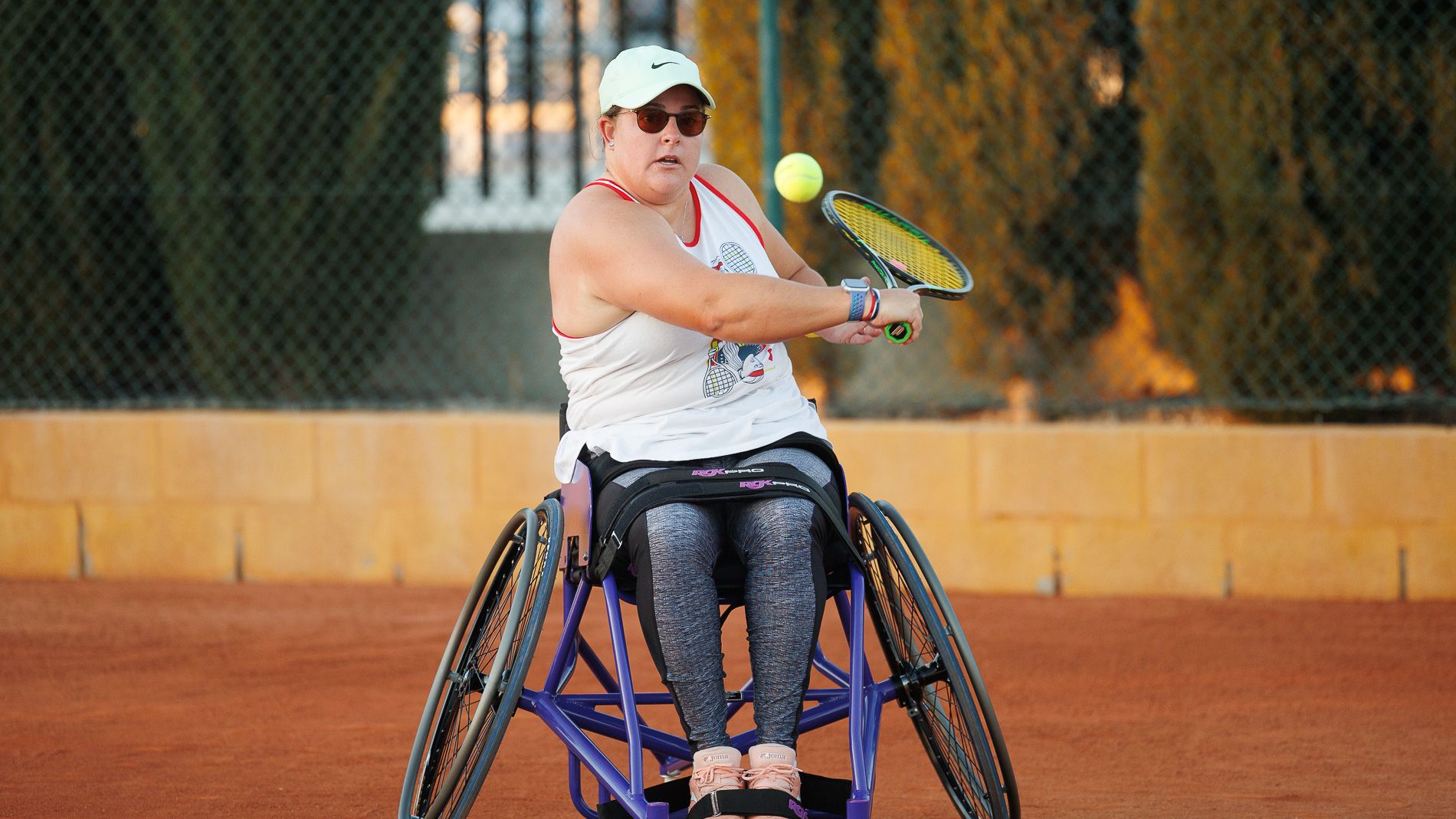 Laura Sambruno, tenista jerezana que aspira a acudir a los Juegos Paralímpicos de Los Ángeles.